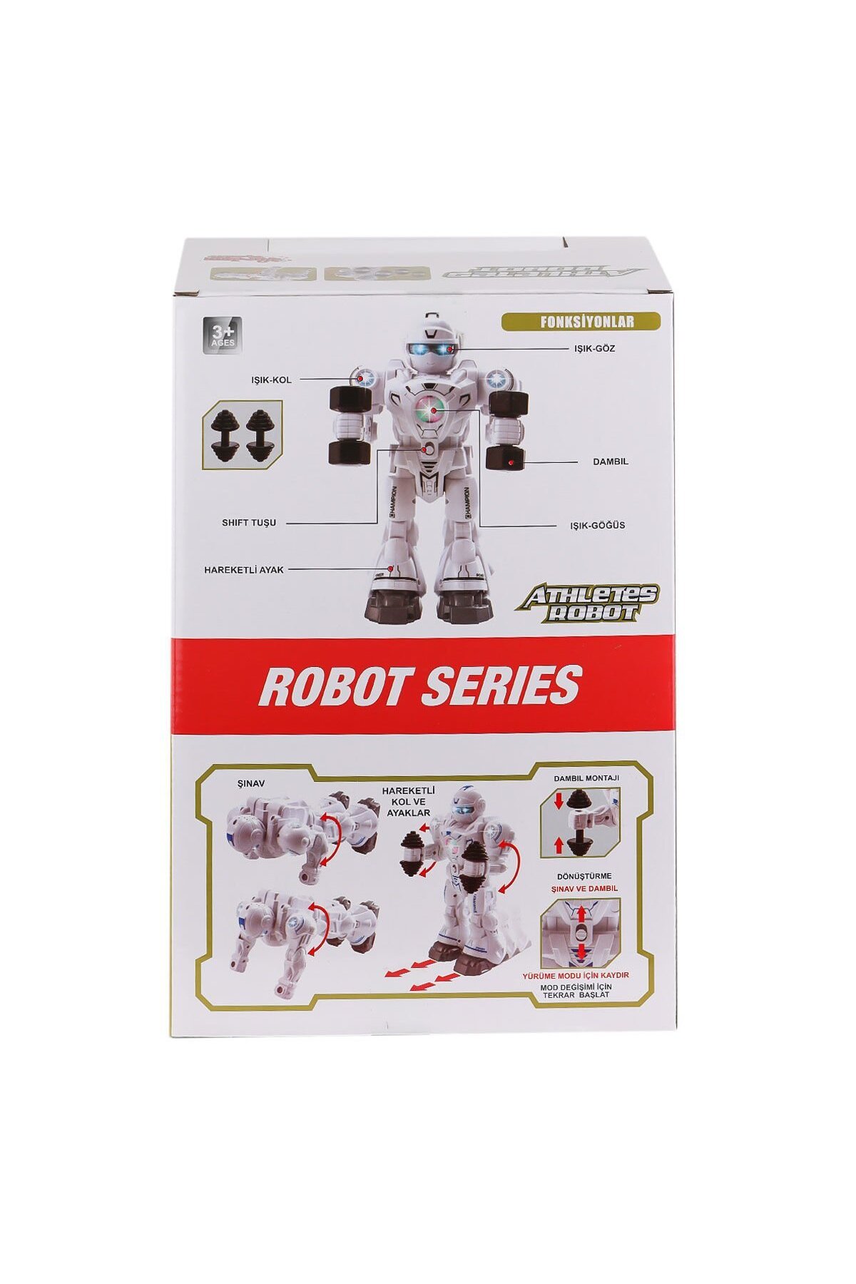 VARDEM OYUNCAK DF-6026 Işıklı ve Müzikli Hareketli Atletik Sporcu Robot fotoğrafı 3 (önizleme)