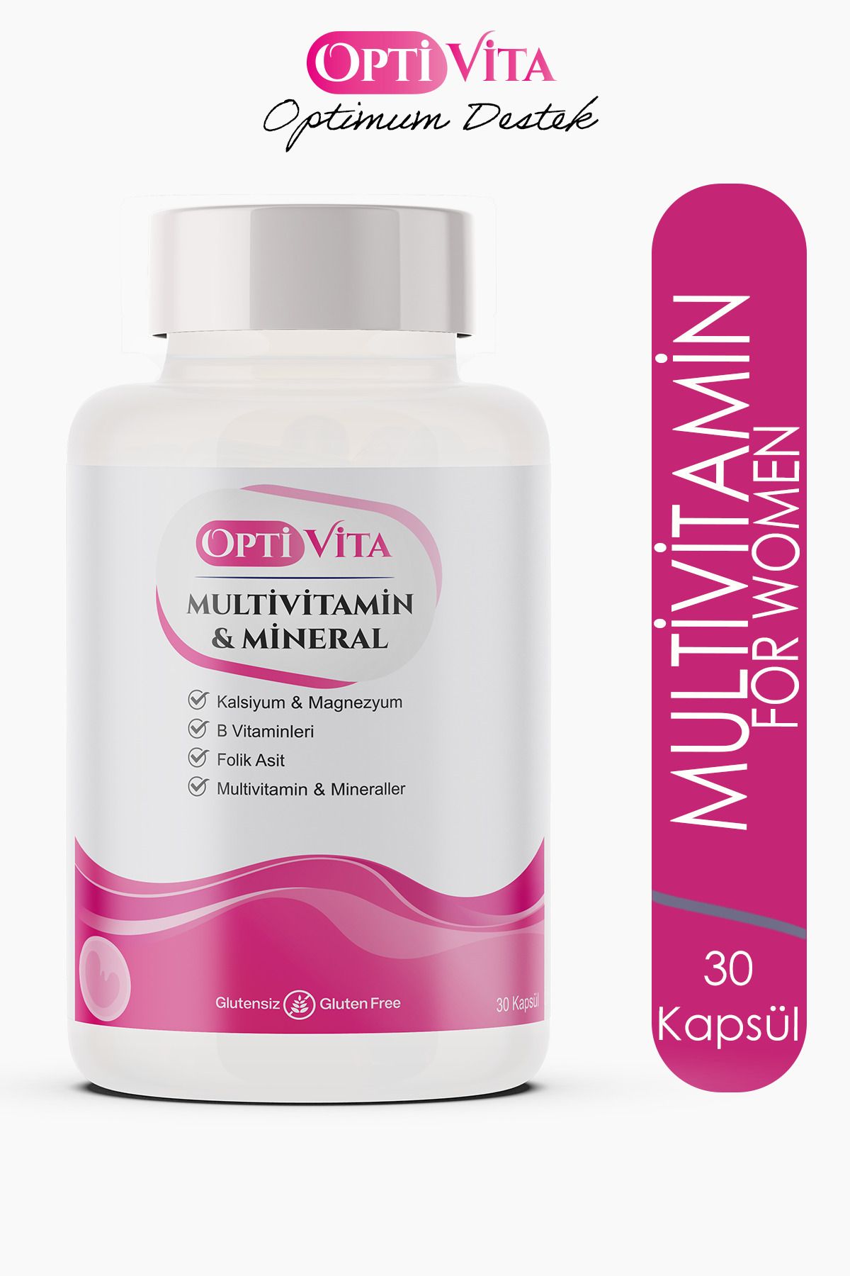 Optivita-Multivitamin And Mineral 30 Capsules For Women Folic Acid, Vitamins B, Calcium And Magnesium 1