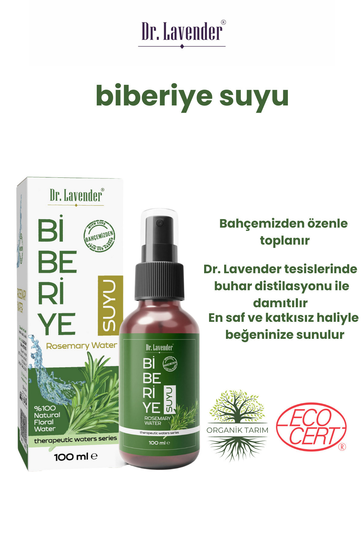Biberiye Suyu 100 ml – Saç İçin Bitkisel Tonik — DR210208 — تصویر 2 از 5