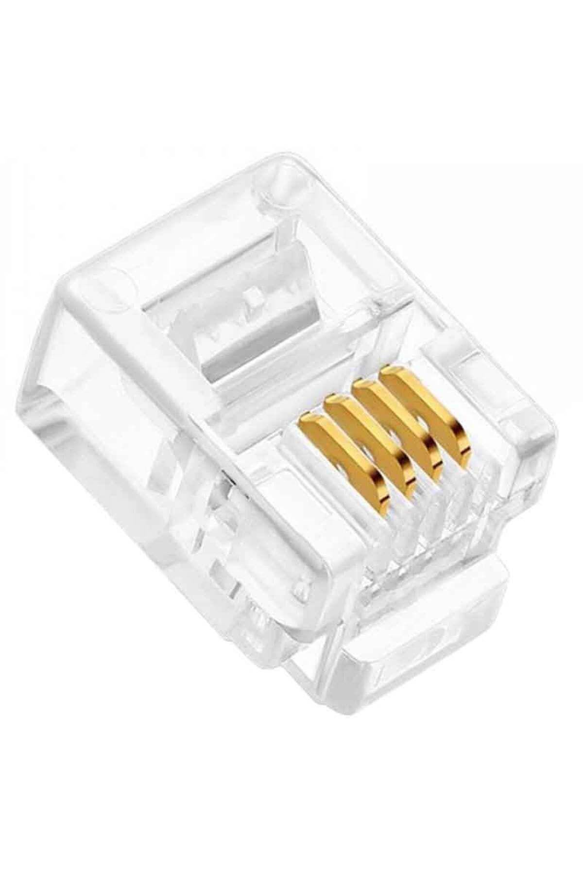 nazeninstoğu Rj11 6P/4C Telefon Soketi (100Lük Paket)