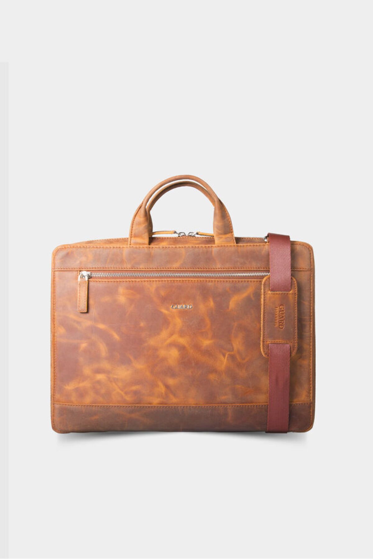 EDALKILIÇ-Guard Crazy Tan Leather Special Product Laptop and Briefcase 1