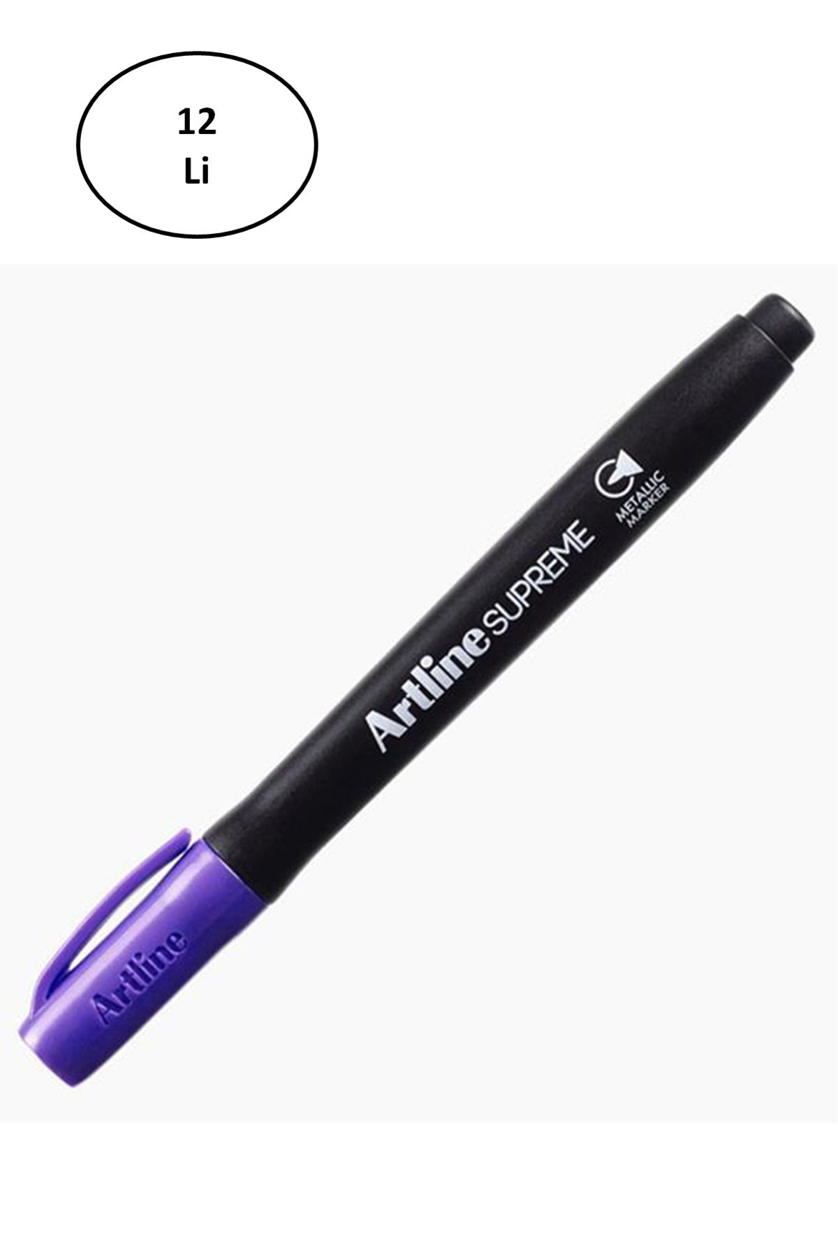 Mu Art Artline Supreme Permament Markör 1.0 Mm Mor 12'Li