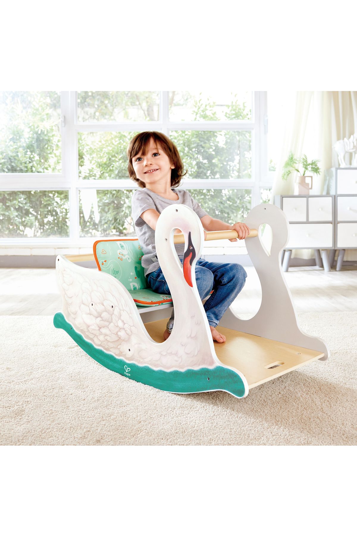 Hape-Wooden toy - 2 in 1 Swan Chair for children 2