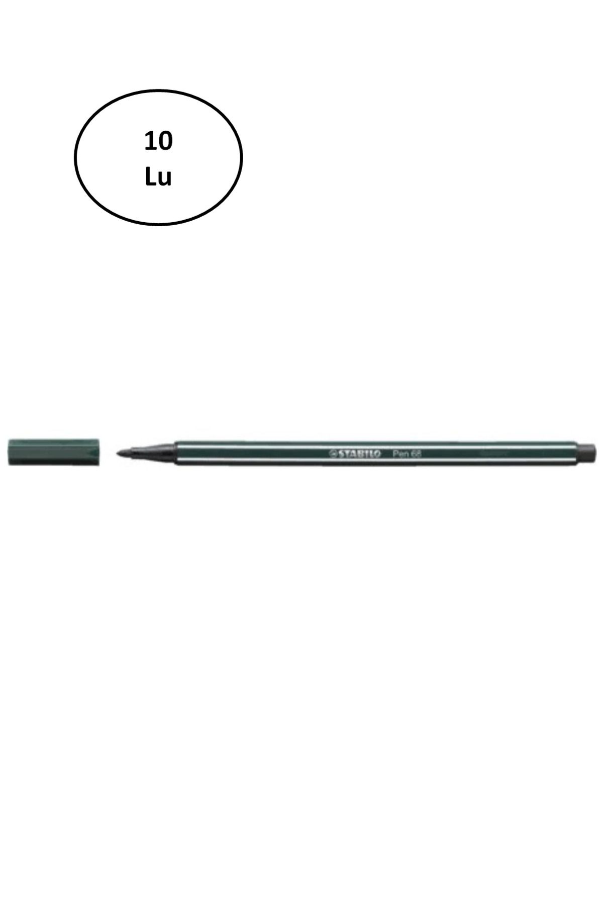 Genel Markalar Umut Stabilo Pen 68 Zeytin Yeşili 68/63 10'lu