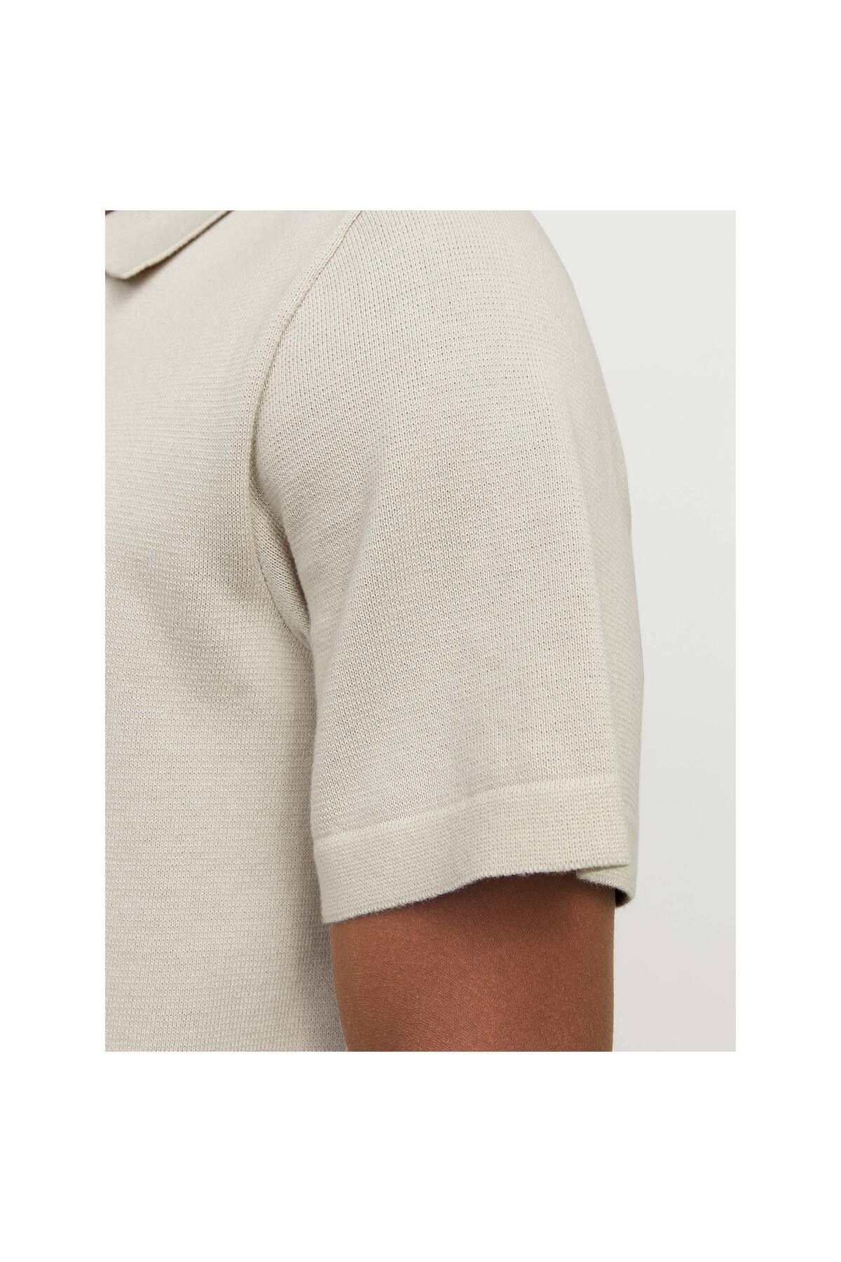 تی شرت ورزشی سفید مردانه POLO SLG Jack Jones Jack & Jones