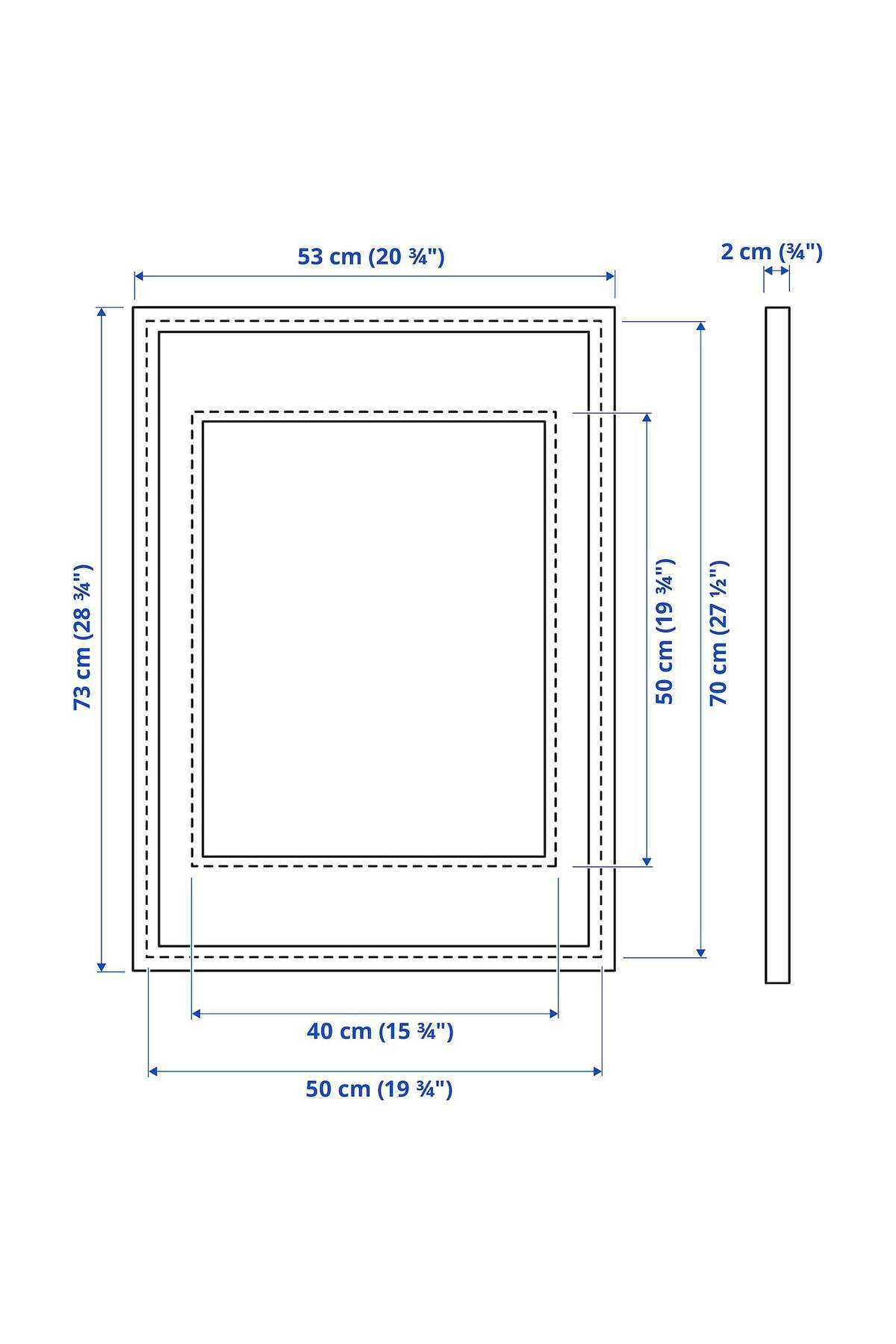 erorex-Frame, silver-colour, 50x70 cm 5