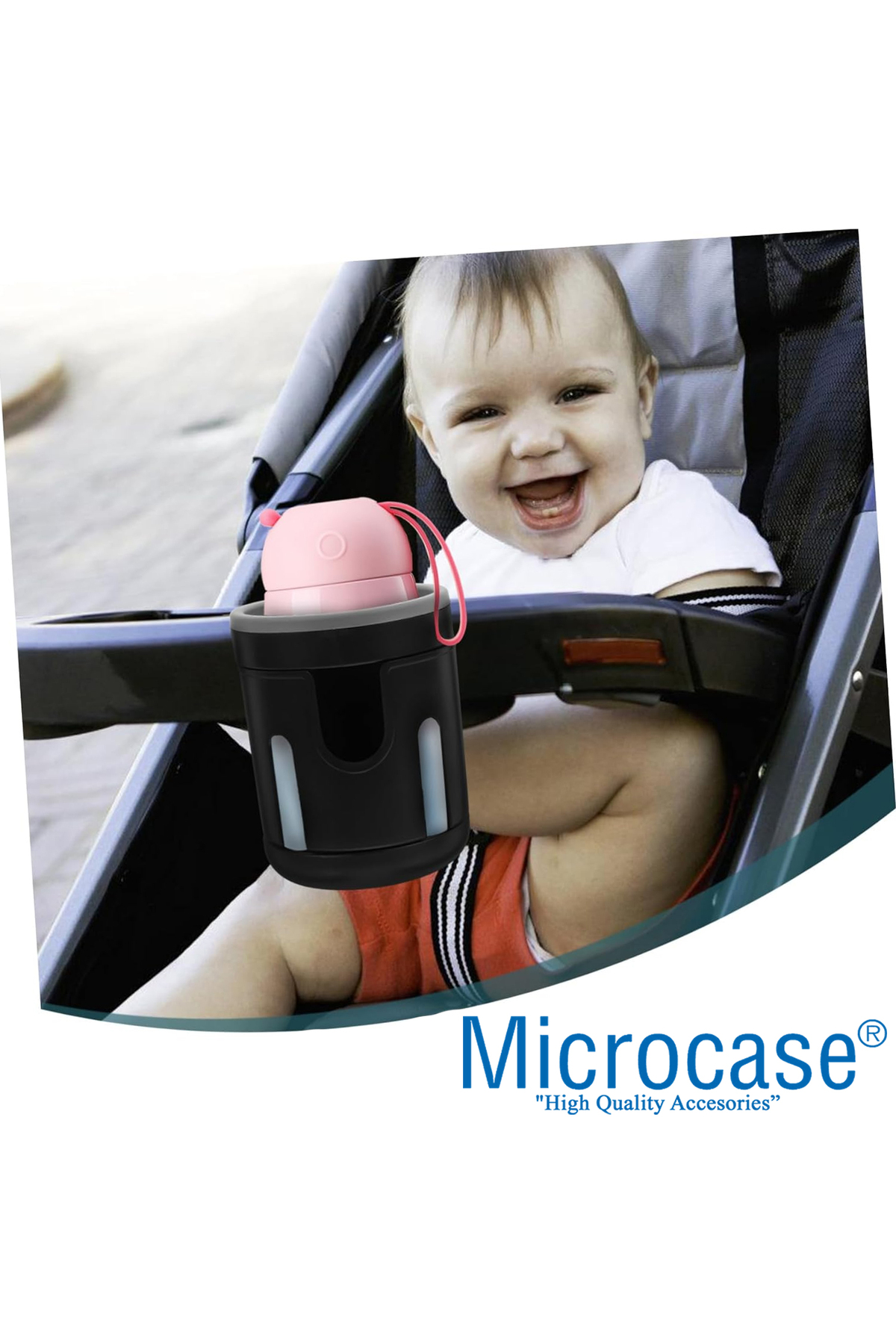 Microcase Bisiklet Bebek Arabası için 2li Şişe Biberon Bardak Tutucu - AL4010 fotoğrafı 5 (önizleme)