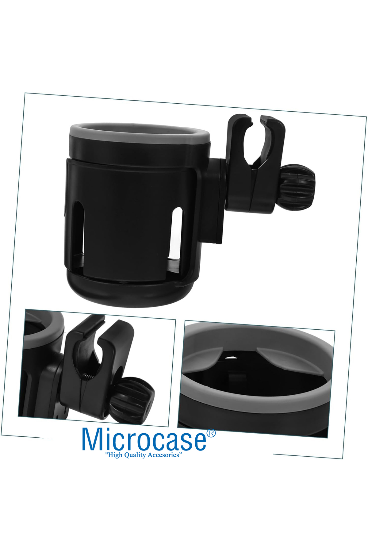 Microcase Bisiklet Bebek Arabası için 2li Şişe Biberon Bardak Tutucu - AL4010 fotoğrafı 3 (önizleme)