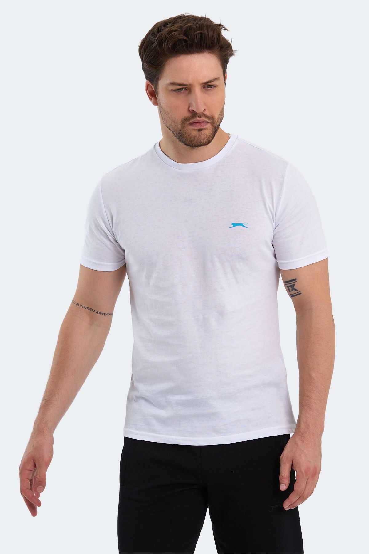 Slazenger-Bílé pánské tričko Panco I 6