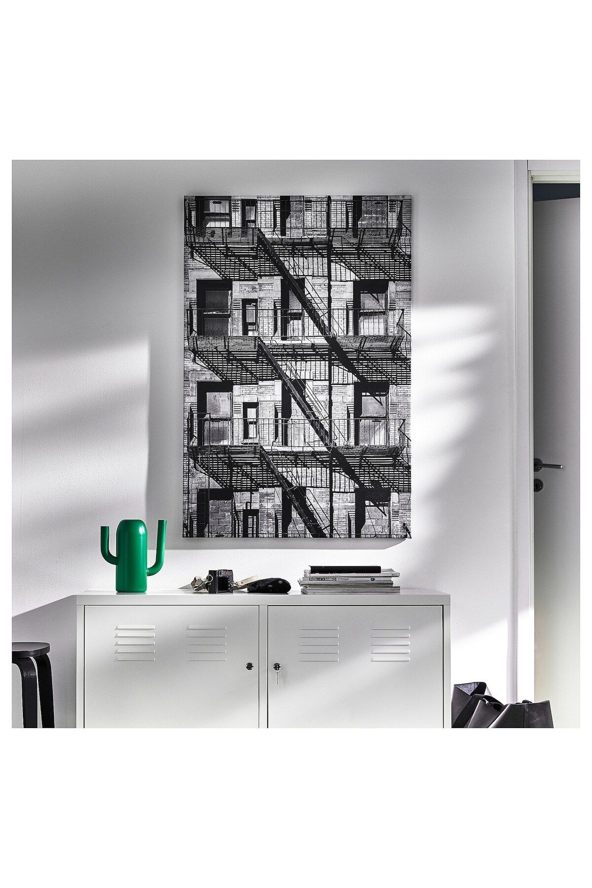 erorex-Picture with frame, balconies/black, 78x118 cm 6