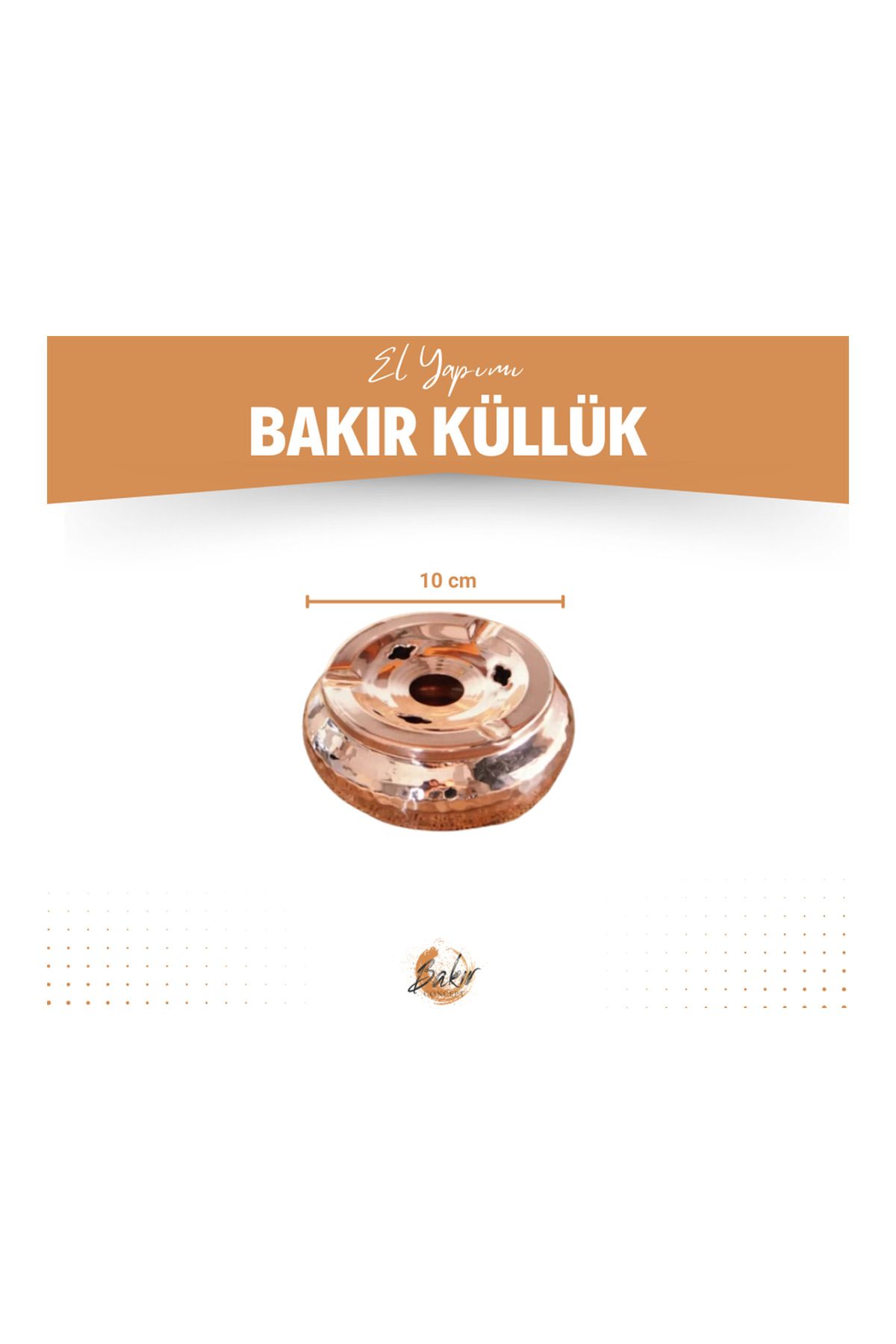 Bakır Concept-Copper Colored Ash Tray 4