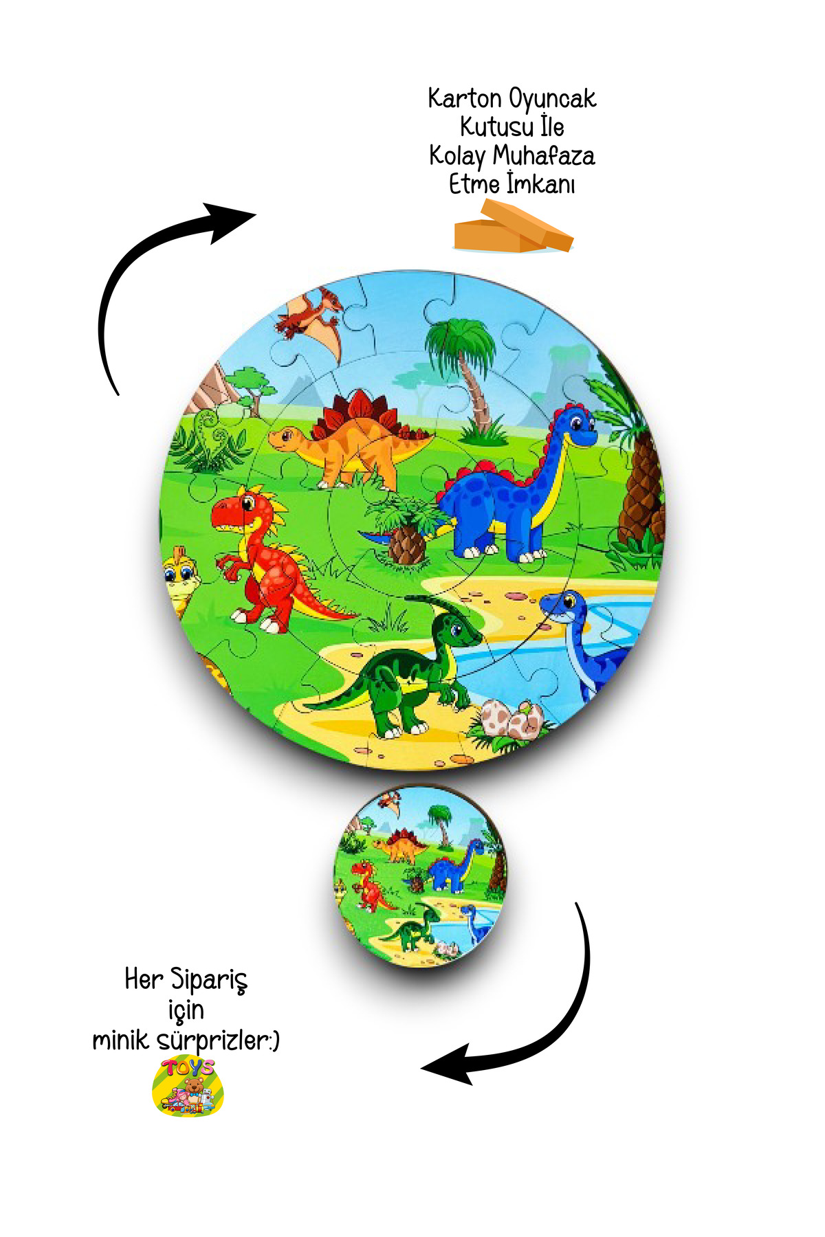 Karter İnovasyon Dinazor Puzzle, Ahşap Dinazor Puzzle, Mega Boy Puzzle, Okul Öncesi Puzzle fotoğrafı 5 (önizleme)