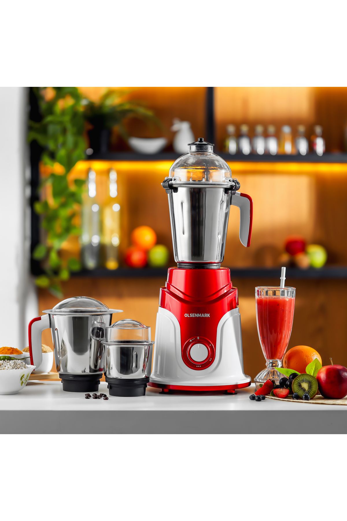 Olsenmark-3-in-1 Mixer Grinder Juicer Blender 3-speed 750 W Omsb2427k Multicolour 4