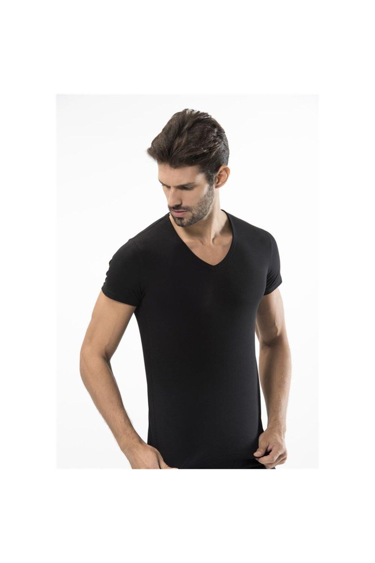 TÜREN-172 Tricou bărbați Lycra-negru 2