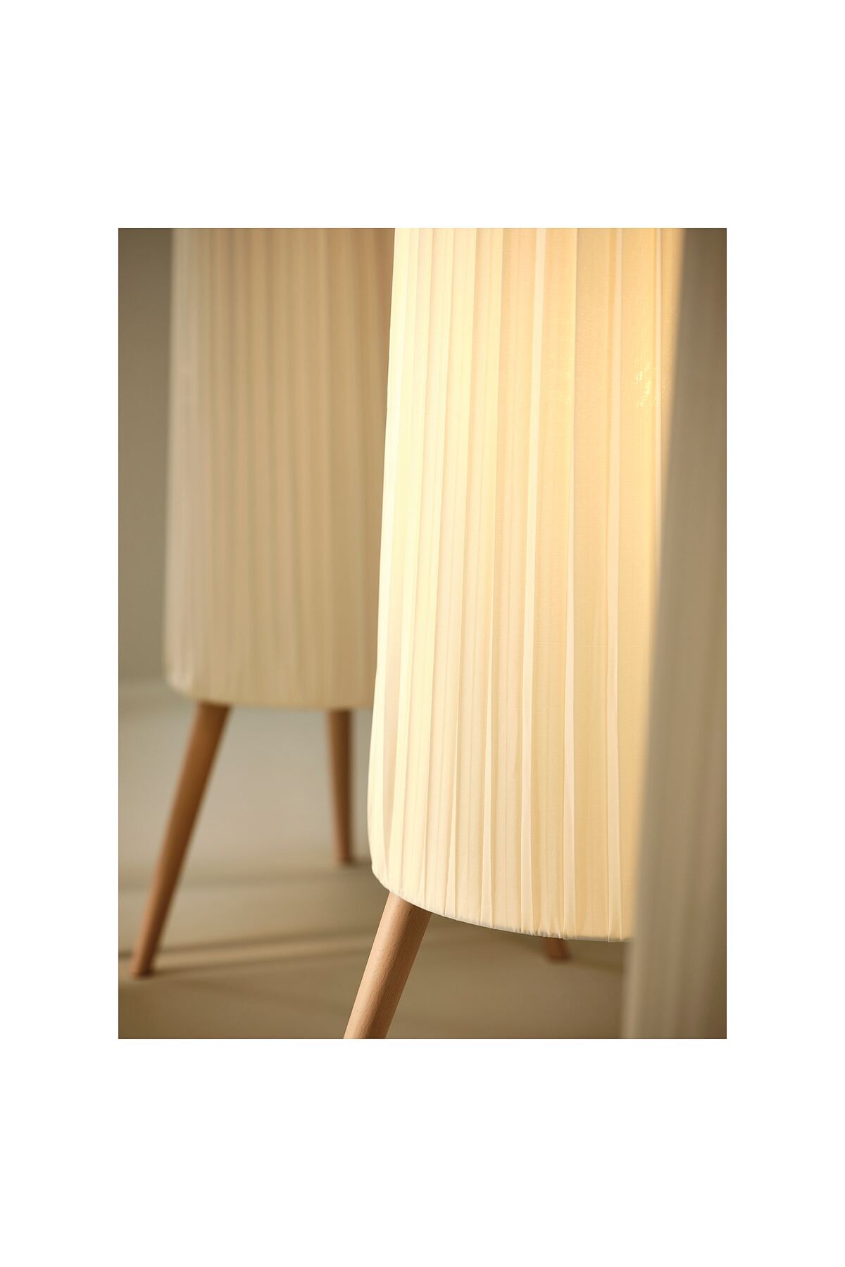 IKEA-ÖKENSAND Floor Lamp, Beech/White 5