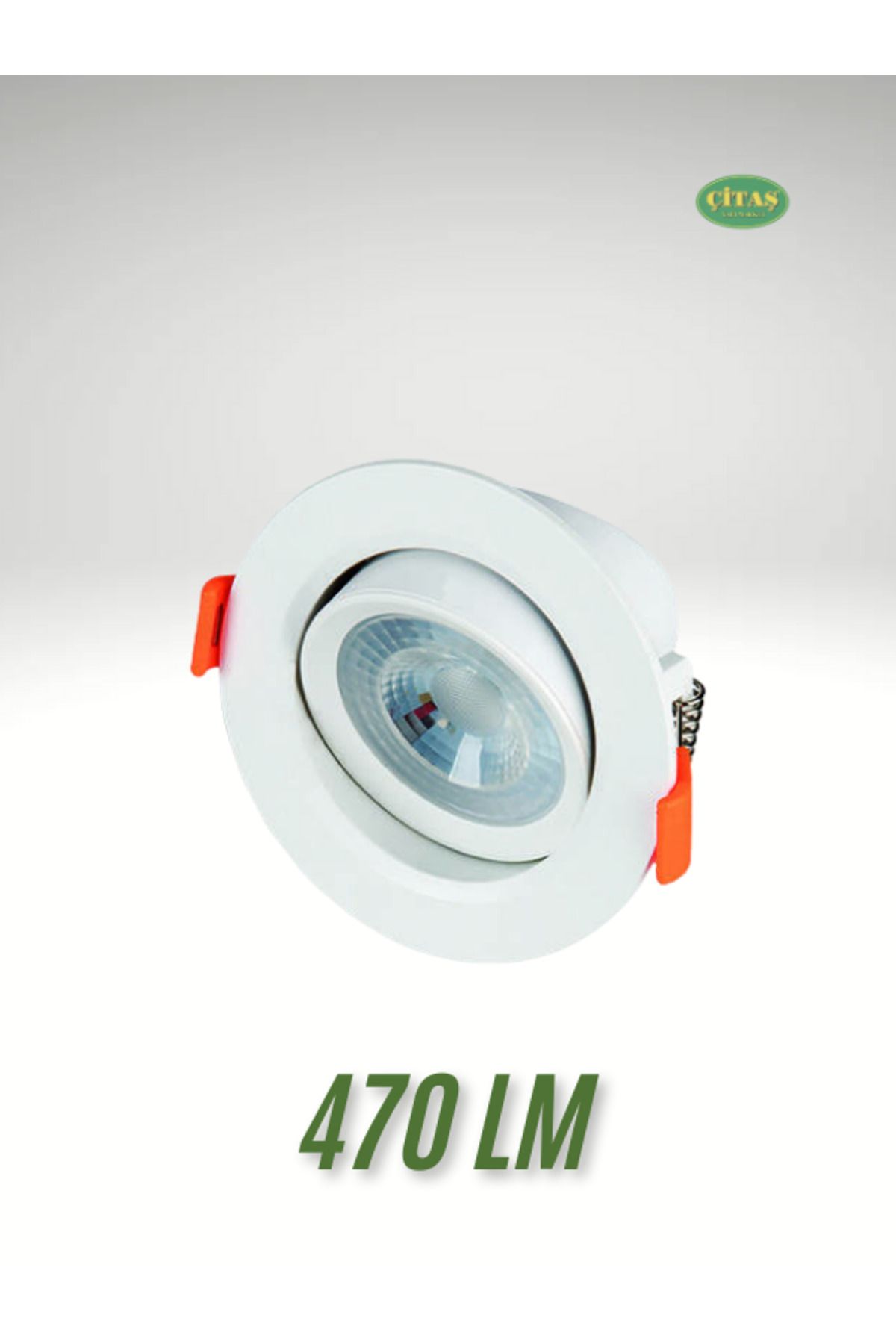 ÇİTAŞ BEYAZ RENK 7W EXTRA ENERJİ TASARUFLU BANYO MOBİLYA DOLABI/ASMA TAVAN SPOTU 420 LM