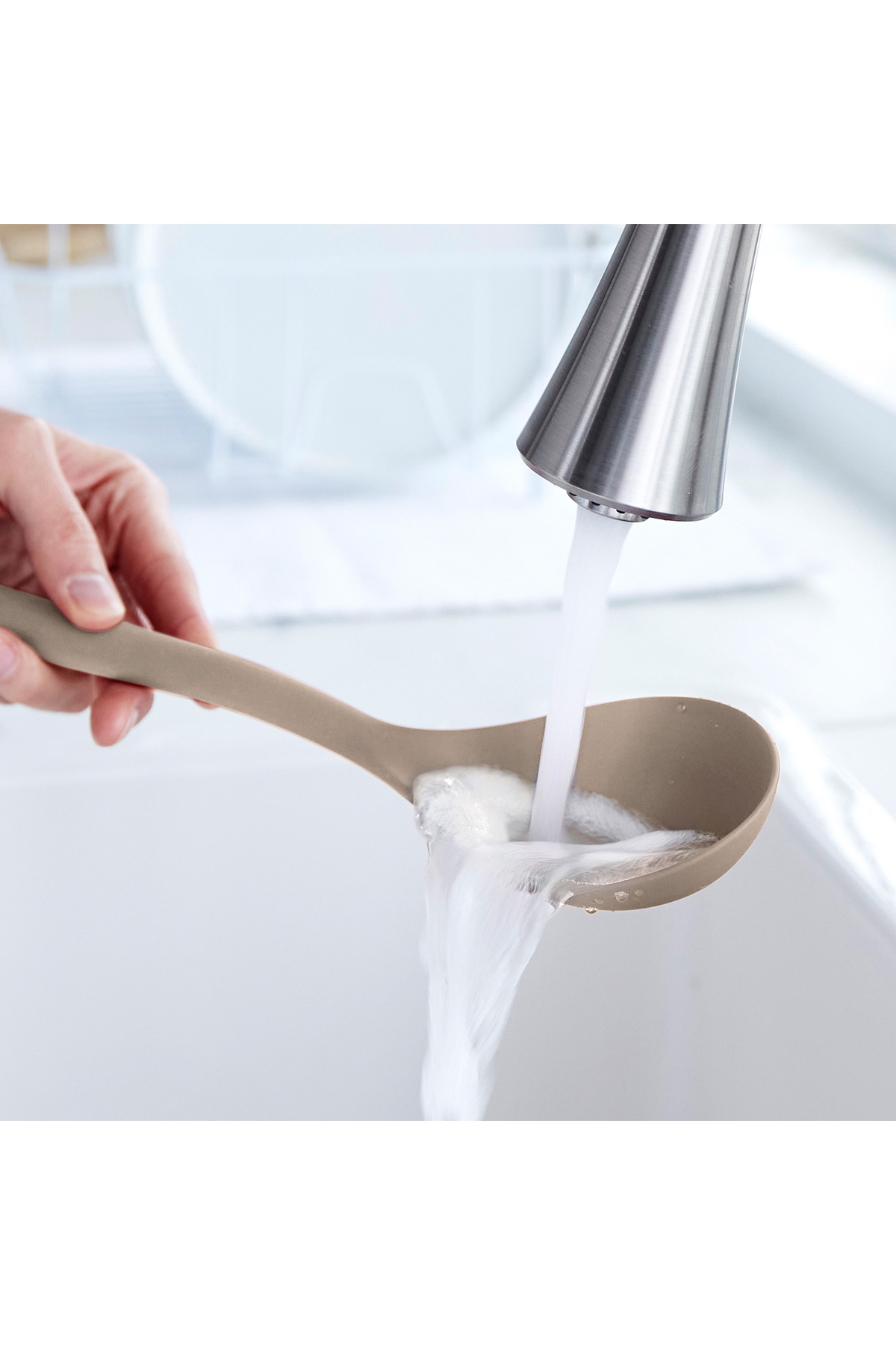Greenpan-Silicone Deep Spoon Beige 4