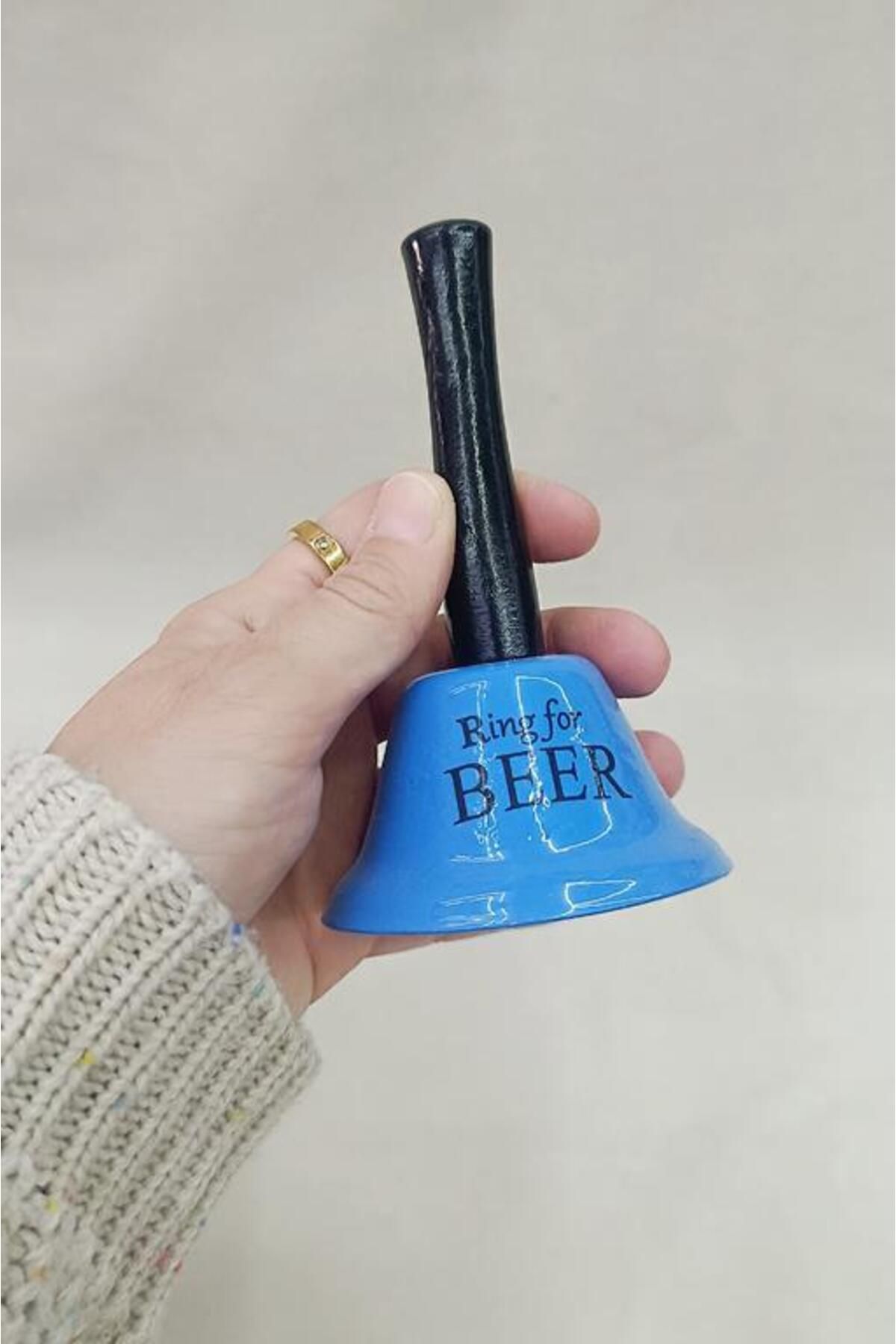Hd Marketim-Blue Metal Bell - School Hotel Shaking Bell of Nostalgia Receptions Music 2