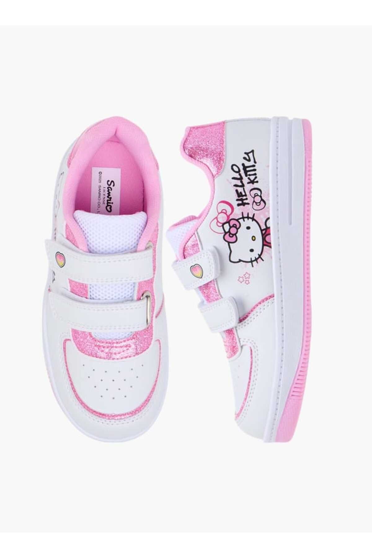 Hello Kitty-Print Sneakers with Hook and Loop Closure 1