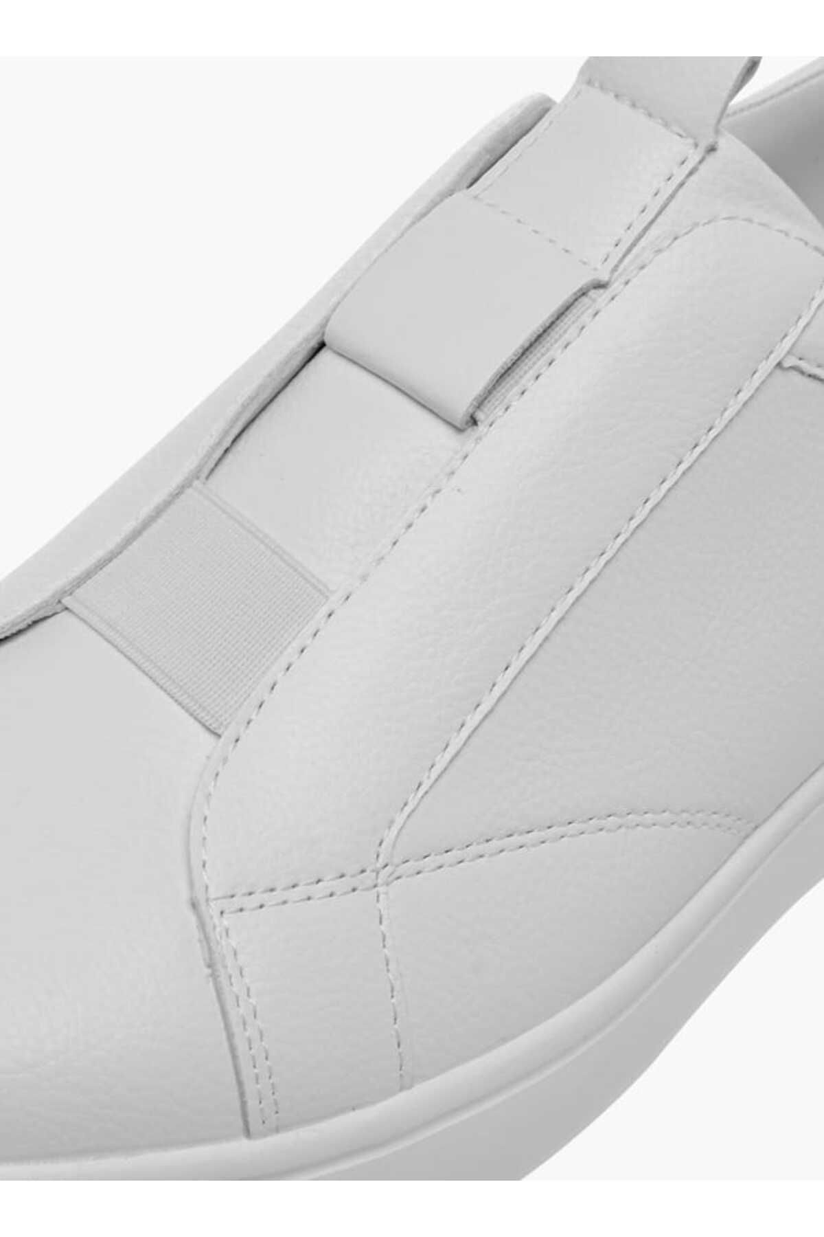 LBL by Shoexpress-LBL by Shoexpress Textured Slip-On Sneakers with Pull Tabs 4