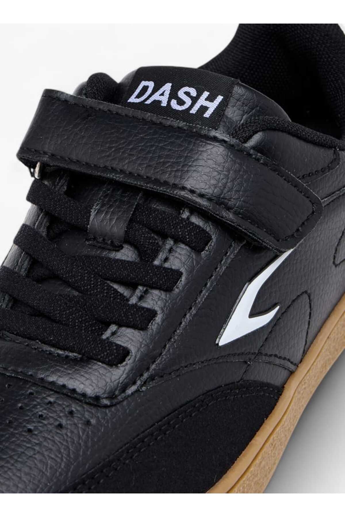 Dash-Logo Detail Sneakers with Hook and Loop Closure 4