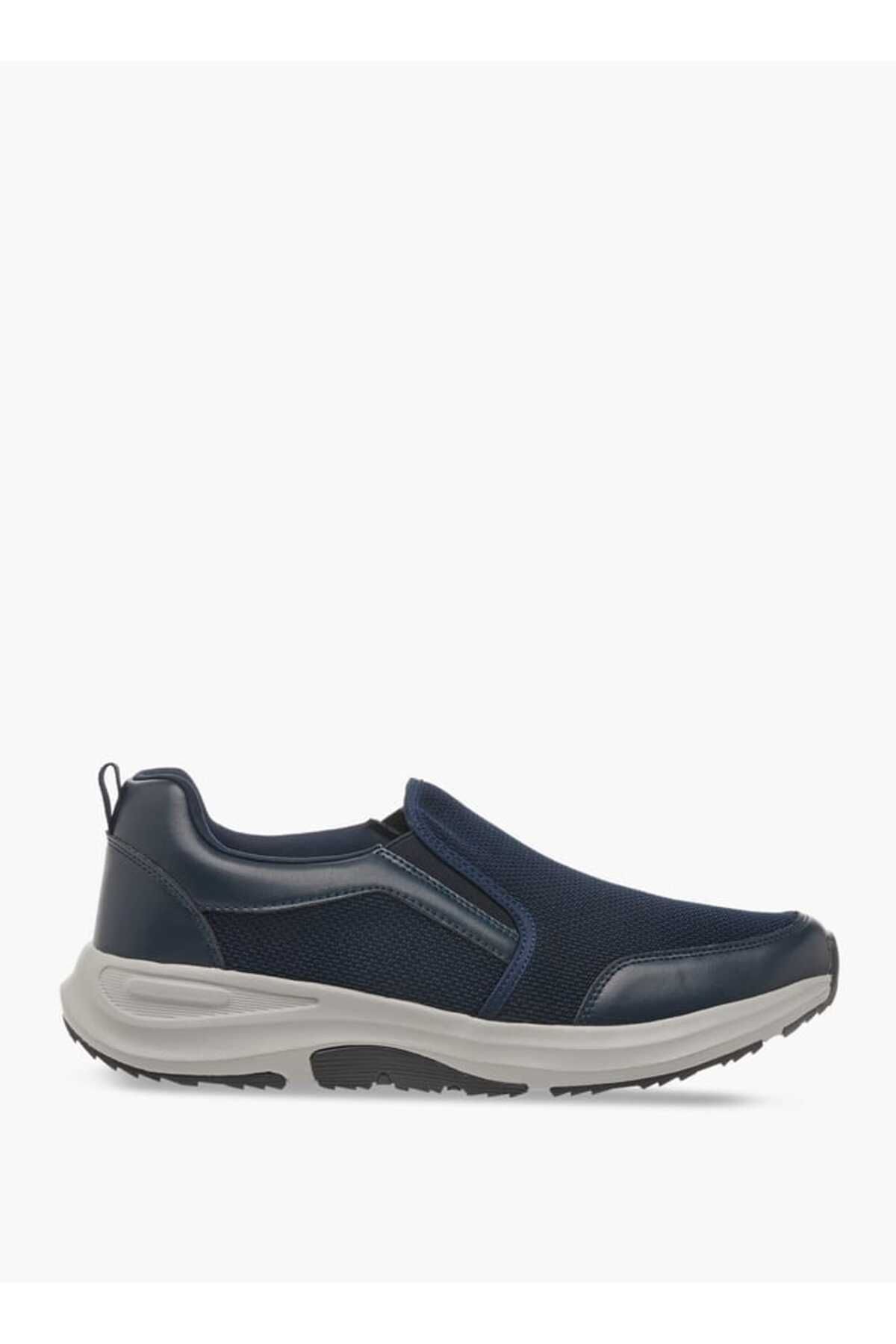 LBL by Shoexpress-LBL by Shoexpress Panelled Slip-On Sneakers with Pull Tabs 3