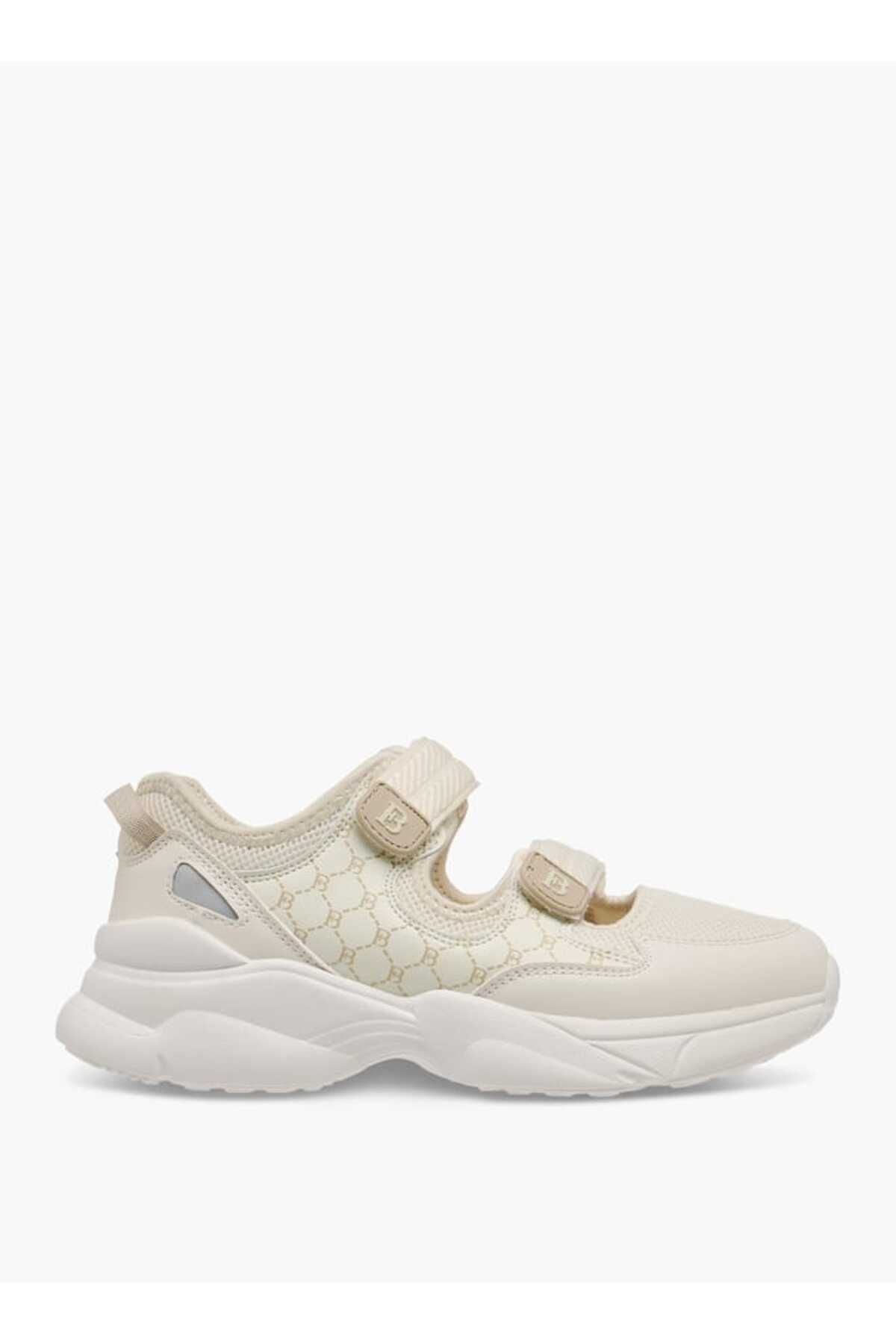 Flora Bella by Shoexpress-Flora Bella Monogram Print Sneakers with Hook and Loop Closure 3