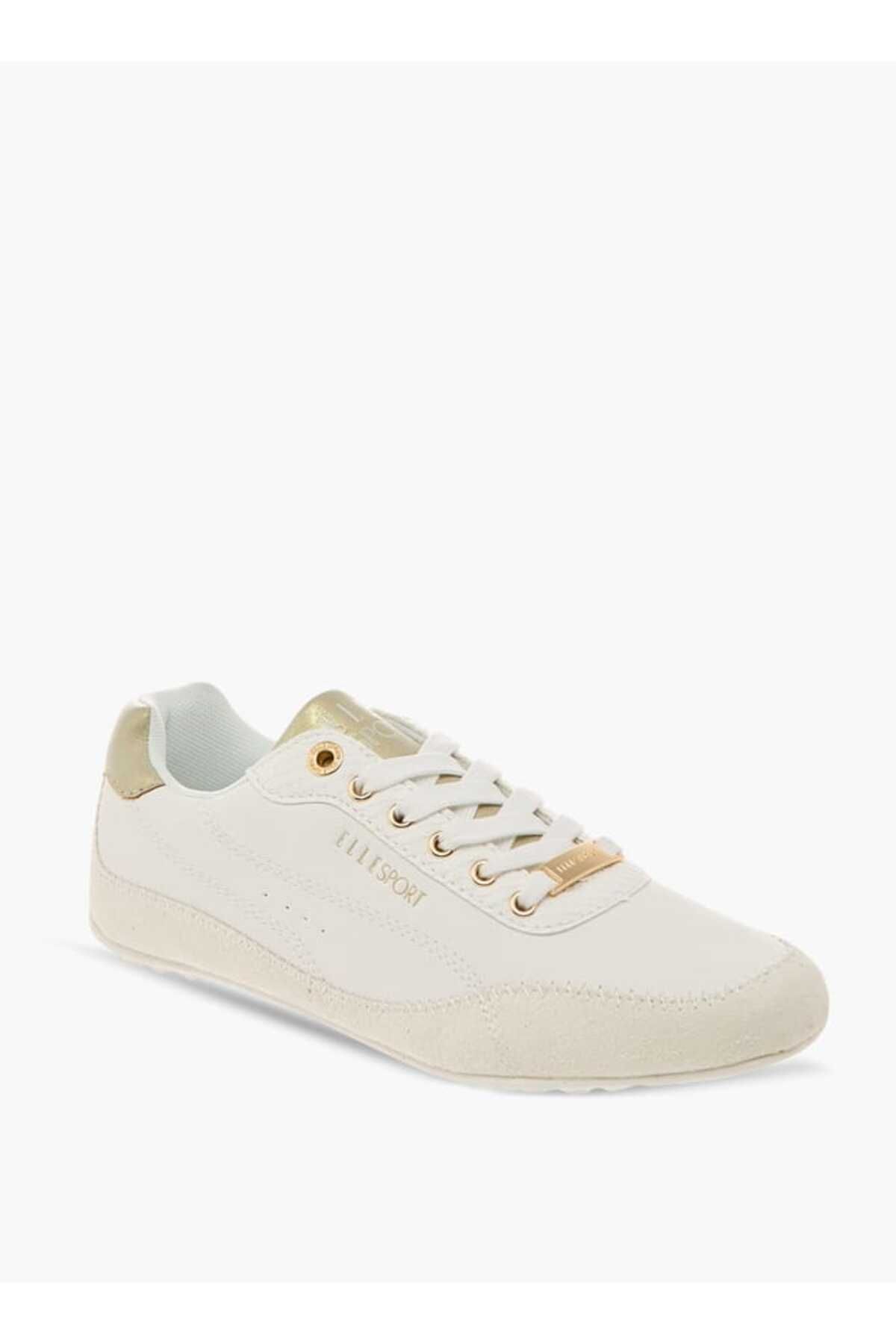 ELLE-Women's Panelled Sneakers with Lace-Up Closure 2