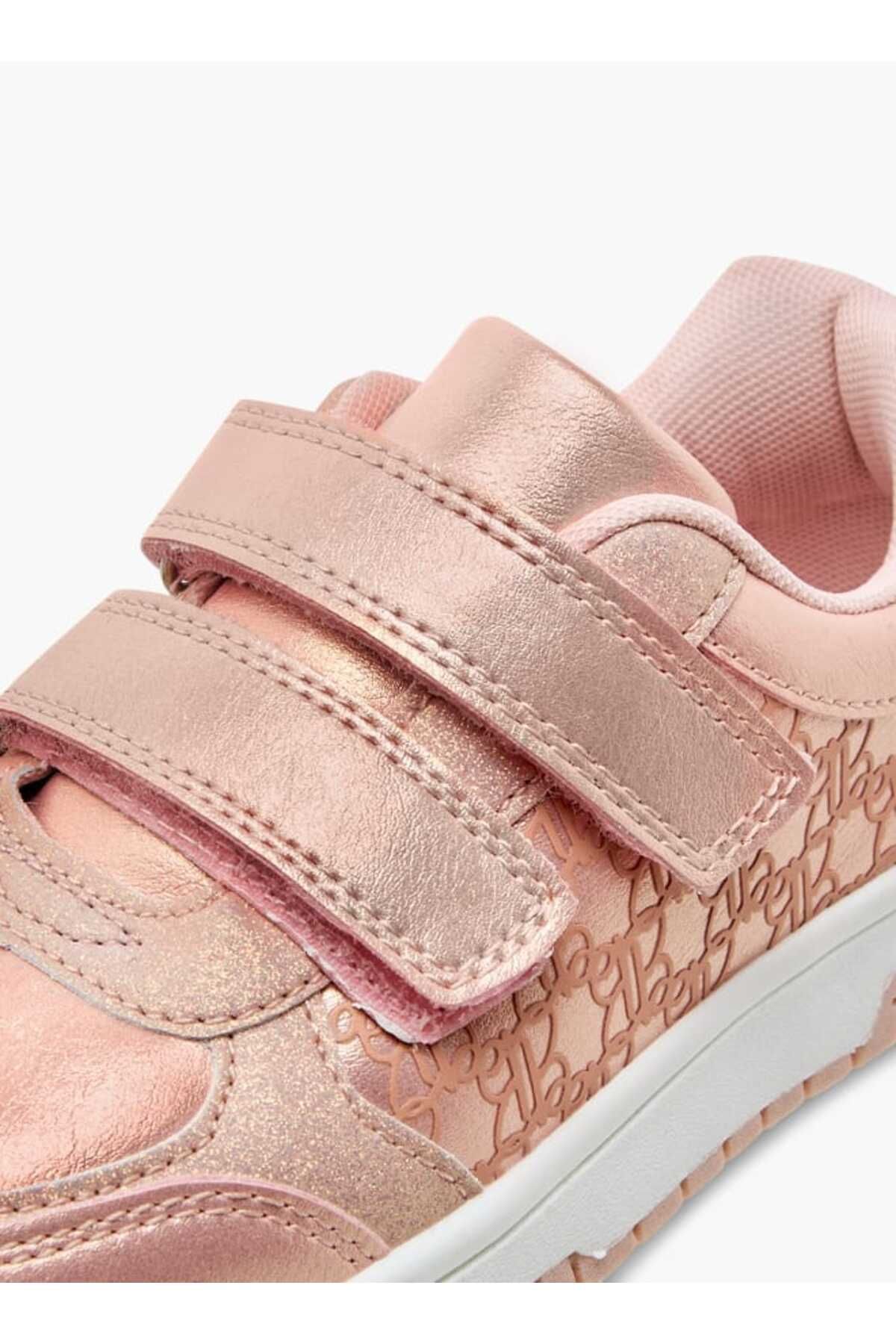 Barbie-Panelled Sneakers with Hook and Loop Closure 4