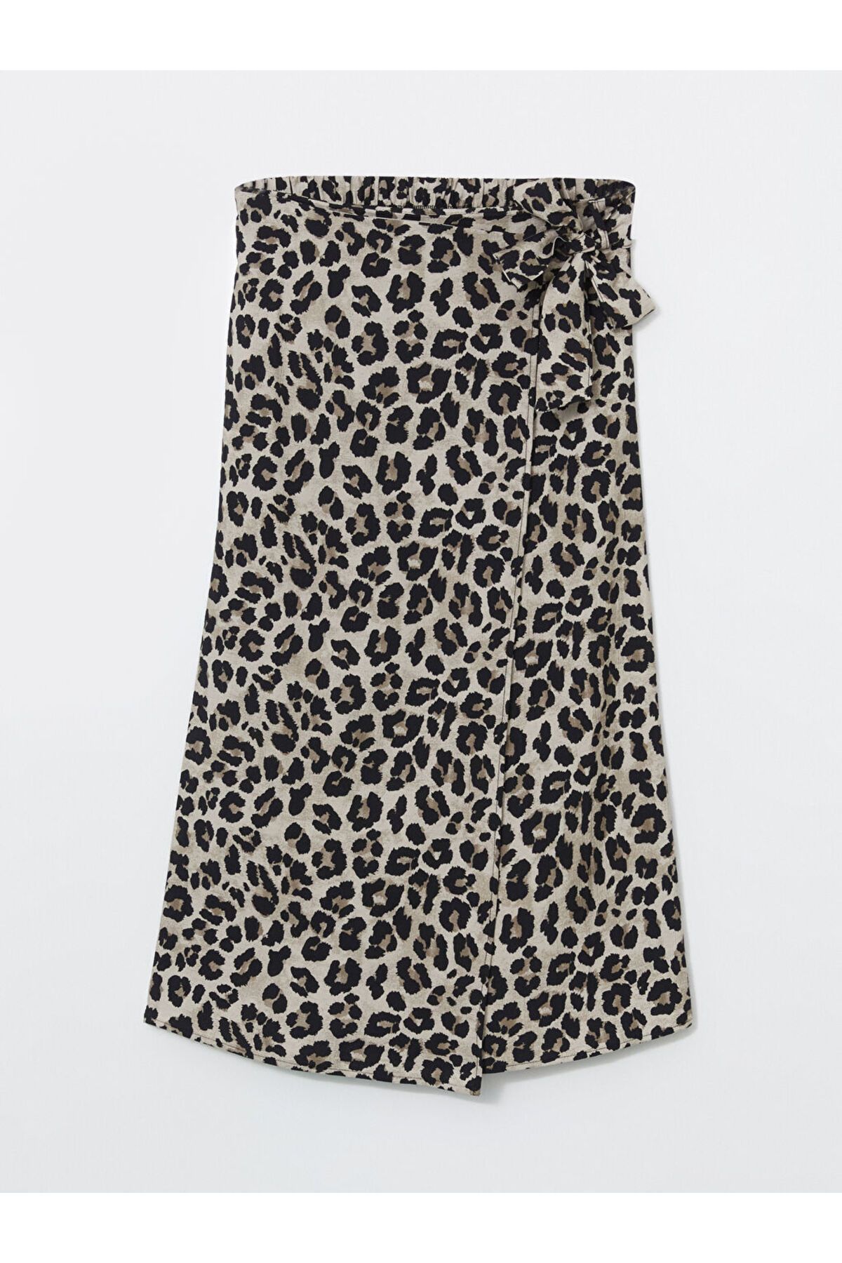 LC Waikiki-Γυναικεία φούστα LCWAIKIKI Classic Elastic Waist Leopard Print 5