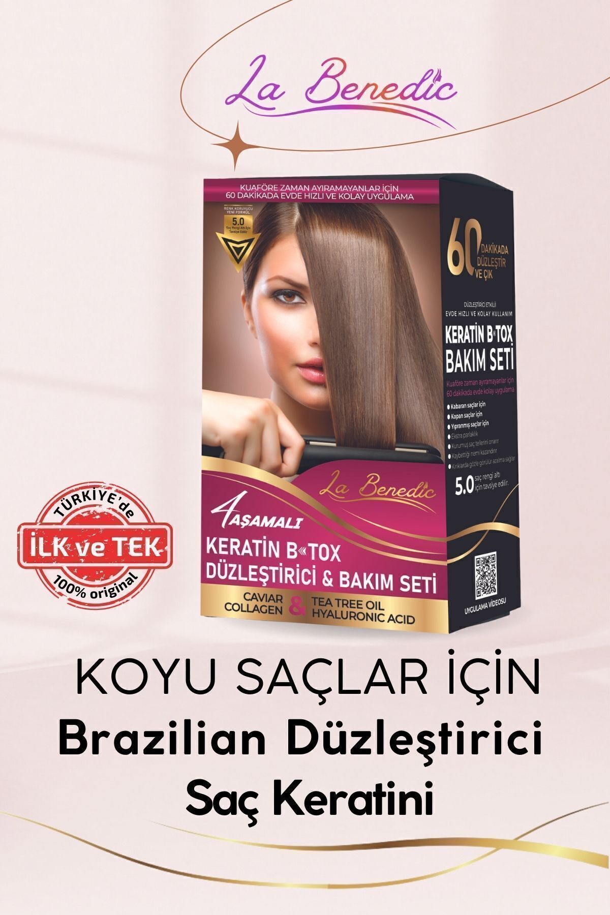 Ekonomik 3'lü Keratin Botox Onarıcı Ve Düzleştirici Full Set (KOYU RENKLİ SAÇLAR IÇİN) — ST00010-2 — تصویر 6 از 9