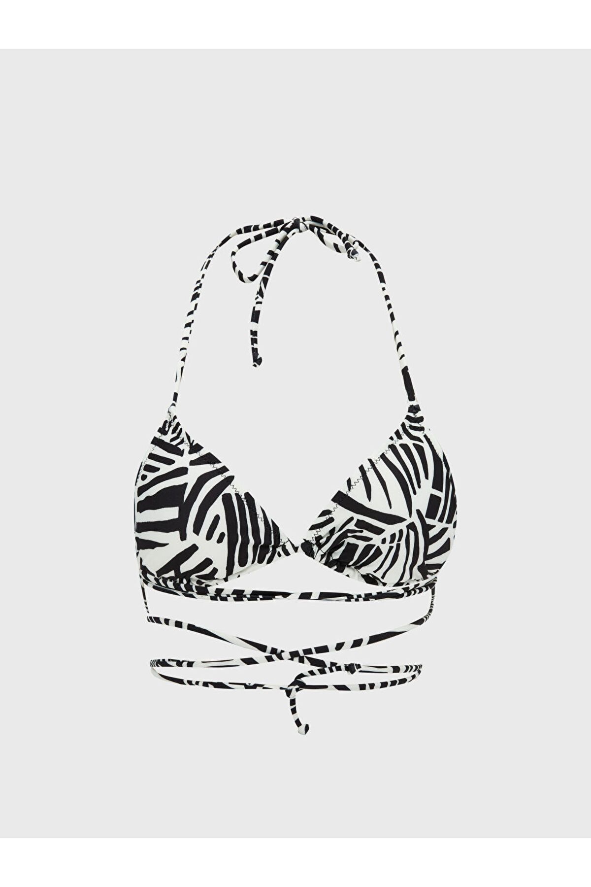 LC Waikiki LCW Çıkarılabilir Pedli Desenli Kadın Bikini Üst