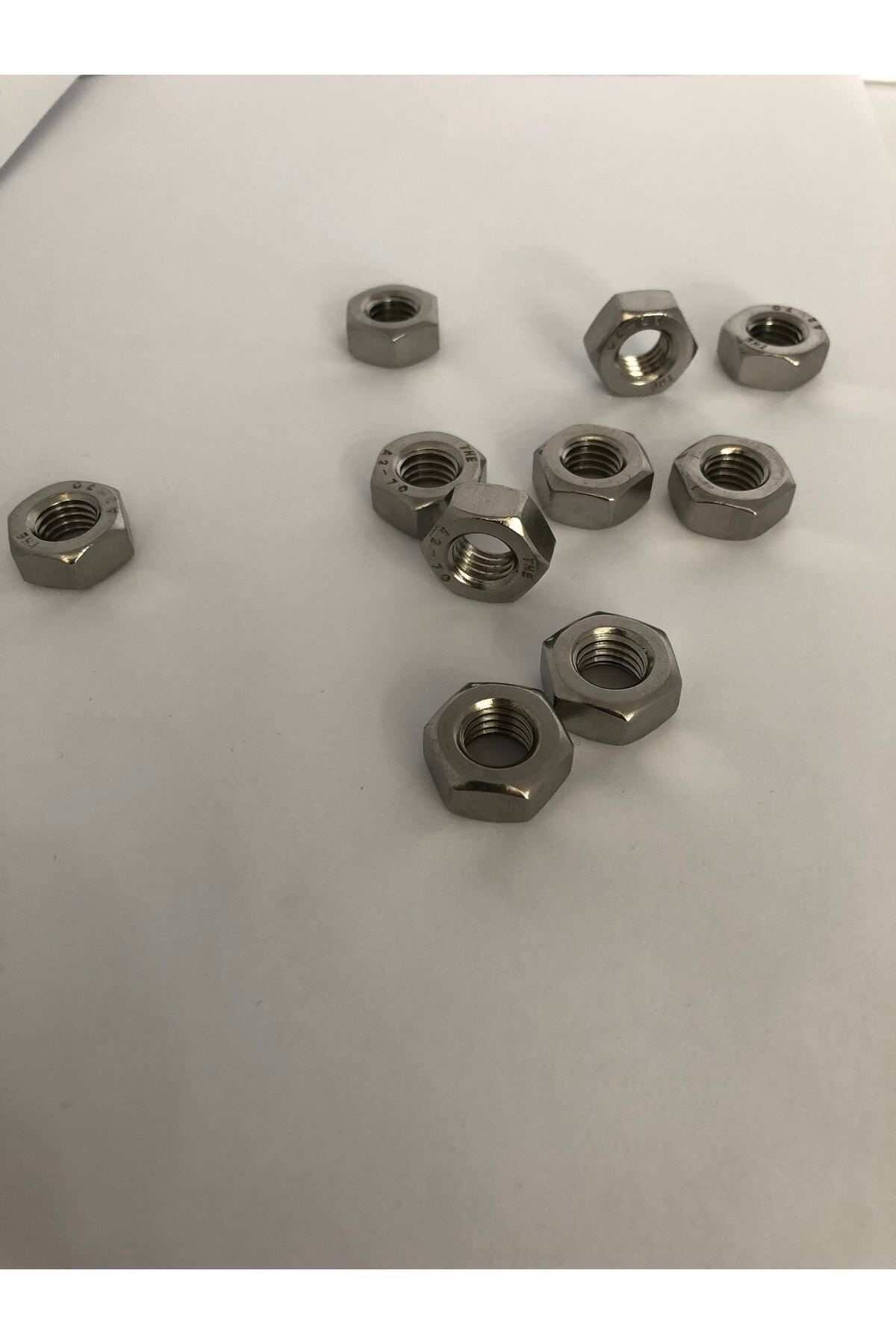 SADEM TEKNİK M10 Somun Inox A2 Dın934 304k (20 ADET)