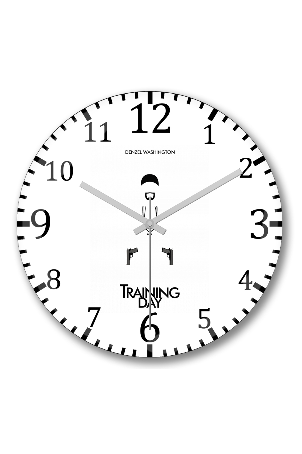 BASKI DÜNYASI Training Day Denzel Washington Wall Clock Curved Real ...