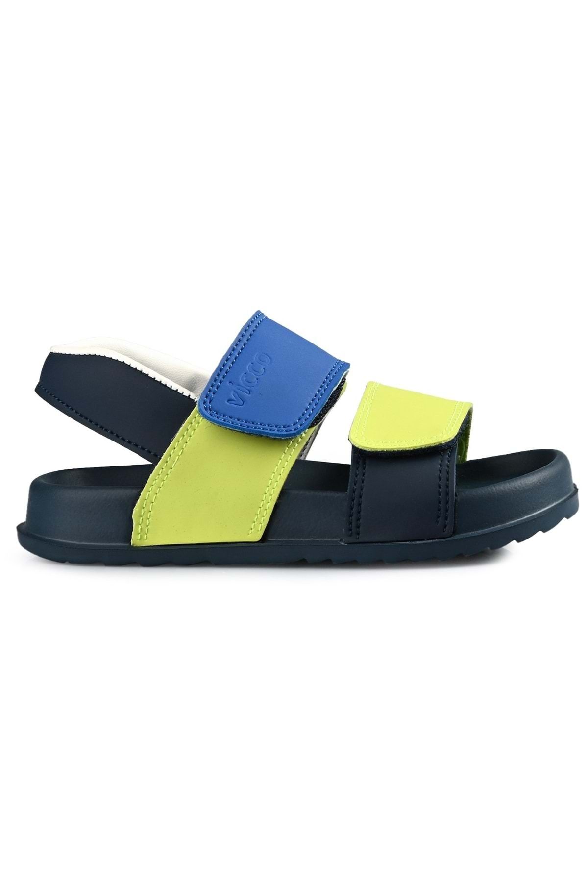 صندل آبی دخترانه و پسرانه بچگانه های ارتوپدی Krixi Navy Blue Vicco