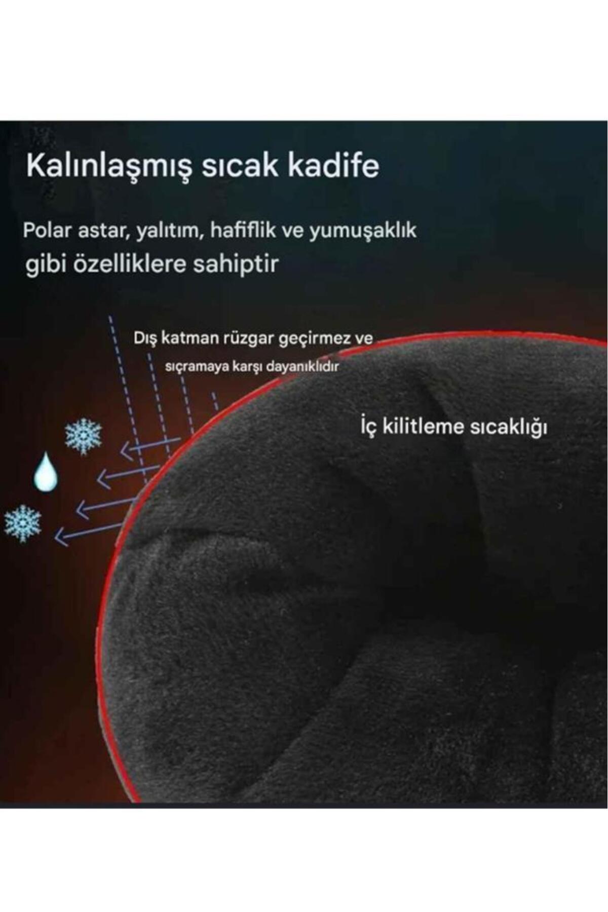 SINGLE SWORD Su Geçirmez Softshell Unisex Bisiklet, Motorcu Touch Uyumlu Soğuk Hava Rüzgar Geçirmez Kaymaz Eldiven görsel 3