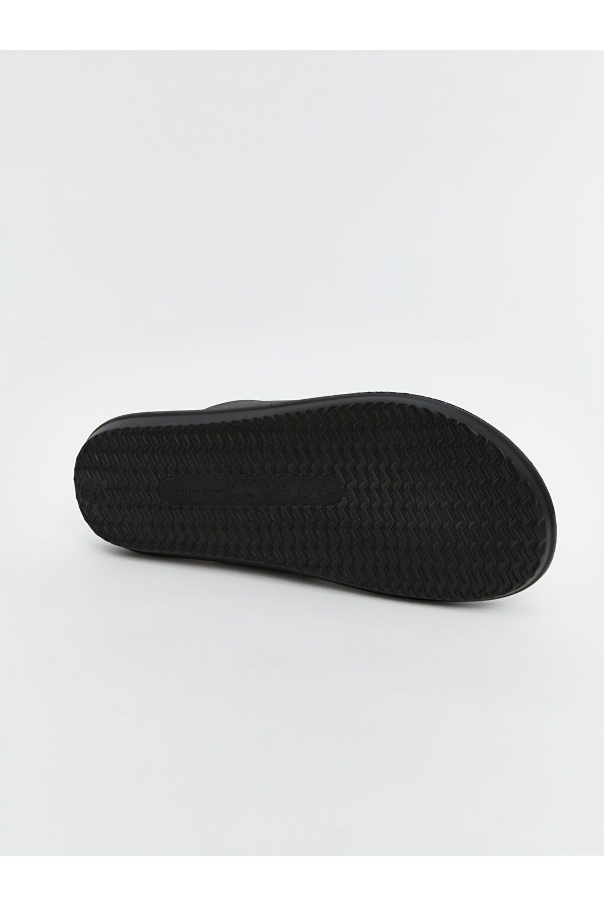 LC Waikiki-Lcw Steps Black Double Banded Men's Slippers 4