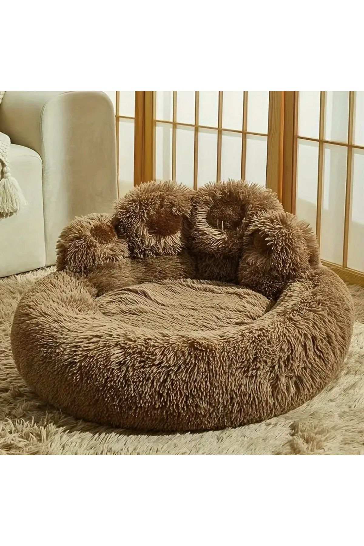 Comfort-Plush Pet Bed,Super Soft and Round Design,Suitable for Dogs and Cats, Can Be Used as a Dog and Cat 1