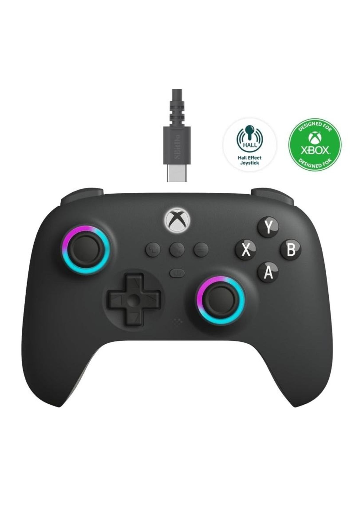 8Bitdo Ultimate C Kablolu Hall Effect Controller Xbox Series X Series S - 0ne & Windows PC