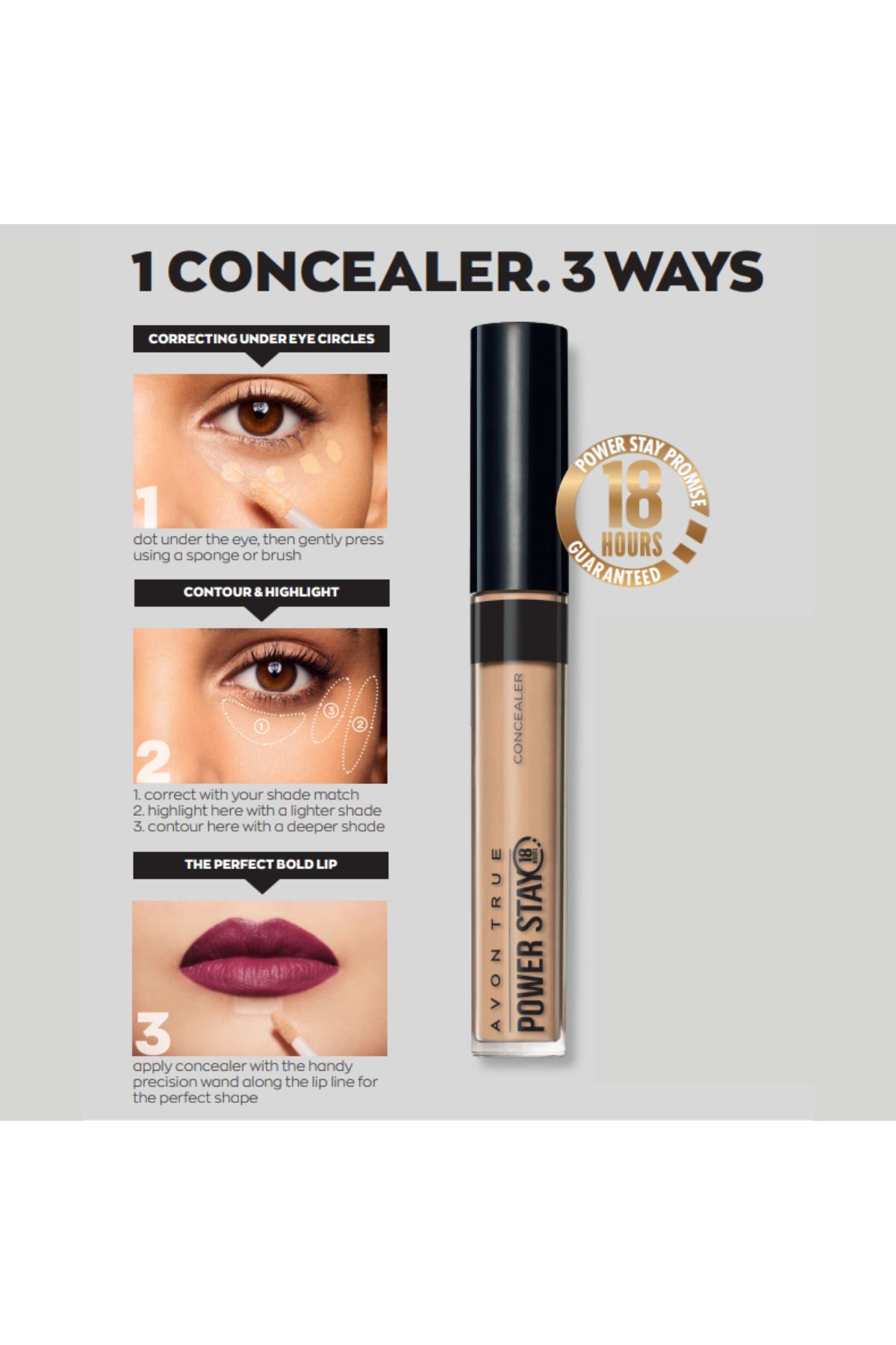 AVON-Corrector Power Stay, 12N (Neutral Fair) 5