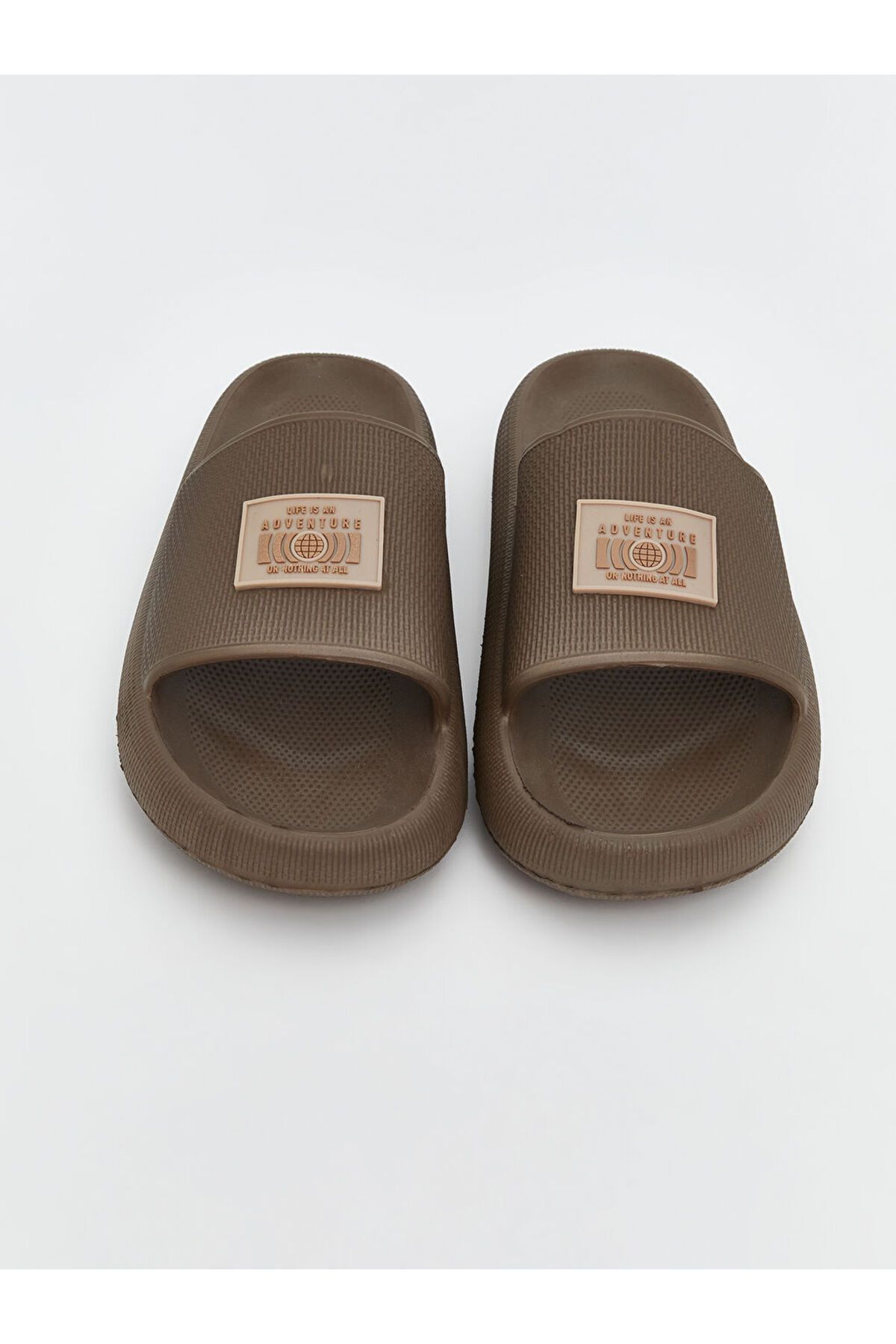 LC Waikiki-Lcw Steps Brown Single Band Printed Men's Slippers 3