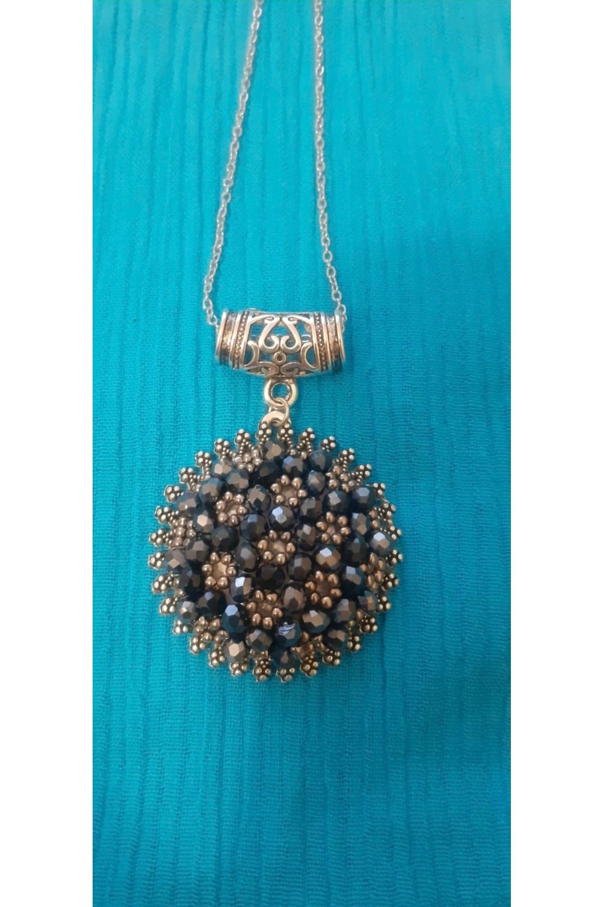 Handmade El Yapımı Cevşen Kolye - Kristal Cevşen Kolye ( 1 Adet )