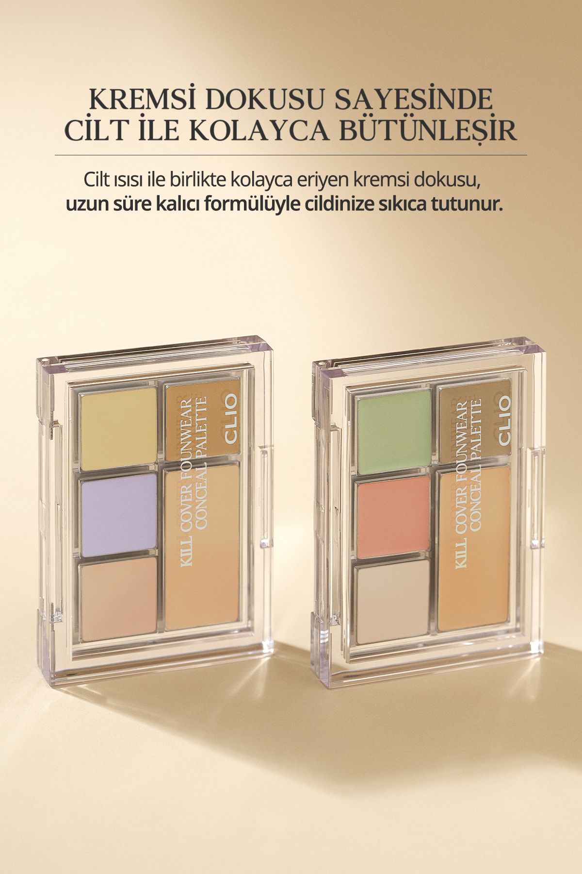 CLIO-CLIO Kill Cover Founwear Conceal Palette - نسيج كريمي، عصري وعملي (متعة) 6