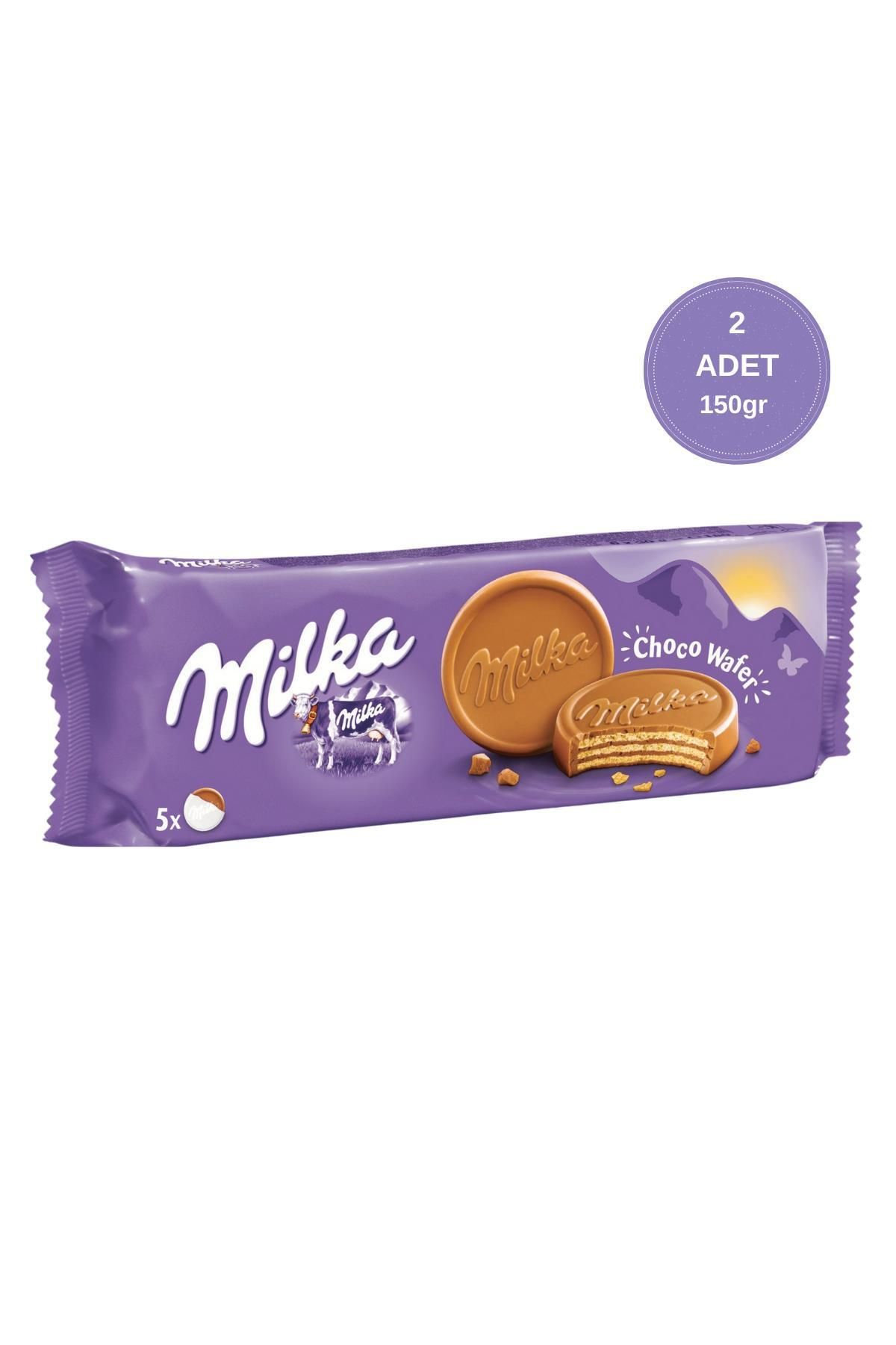 Milka Choco Wafer Sütlü Çikolata Kaplamalı Gofret 150 gr - 2 Adet