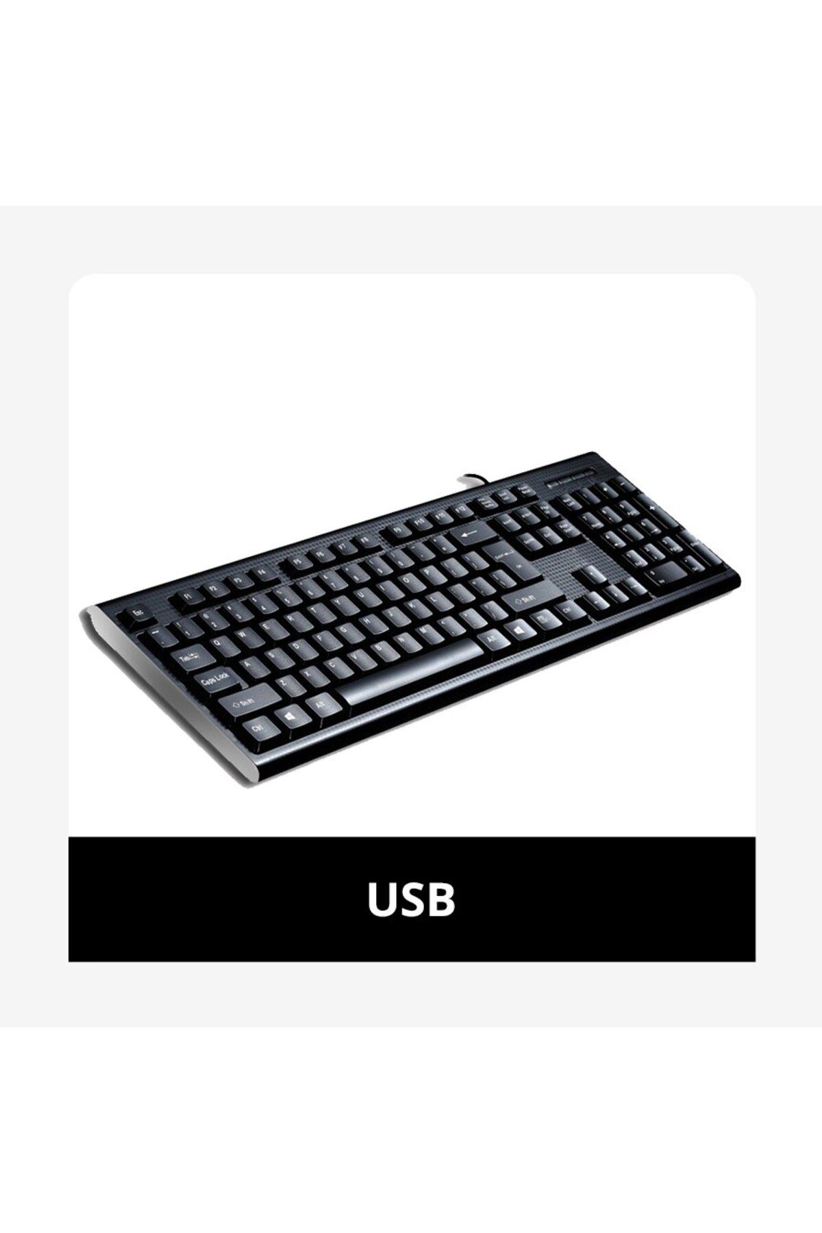 Choice-USB Q9 Single Keyboard USB Square Mouth Business Office Home PS2 Round Hole Wired Desktop Computer 1