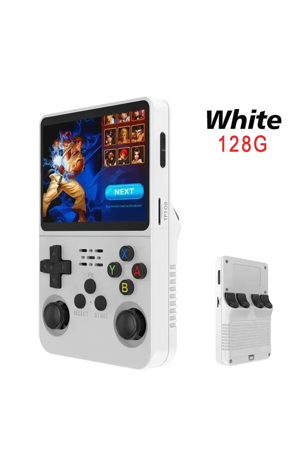 yydzkj-128g Whitr R36s New Handheld Game Console Open Source Linux 3.5-inch Ips Screen Handheld 128gb Vid 1