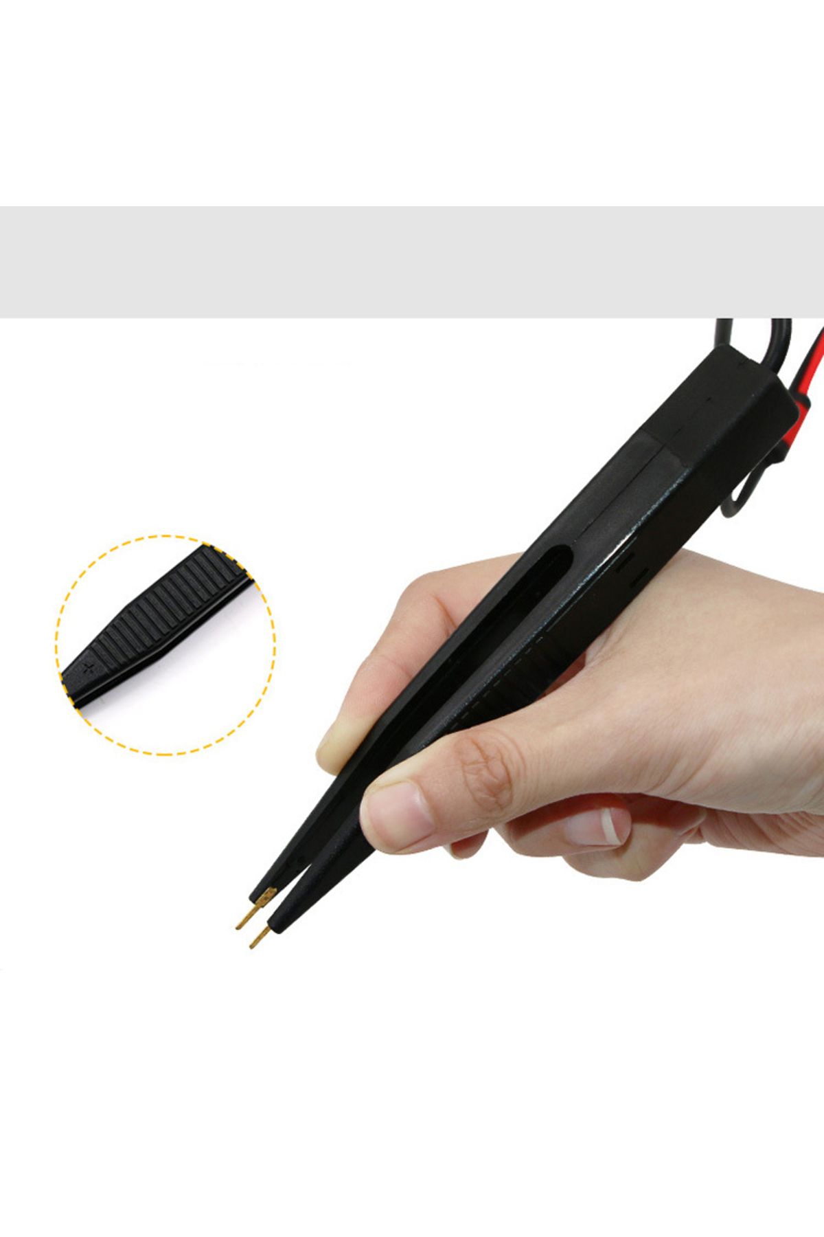 Realmote-Clip Test Pen Smd Multimeter Probe Tweezers Patch For Capacitance Inductance Resistor Chip Compon... 4