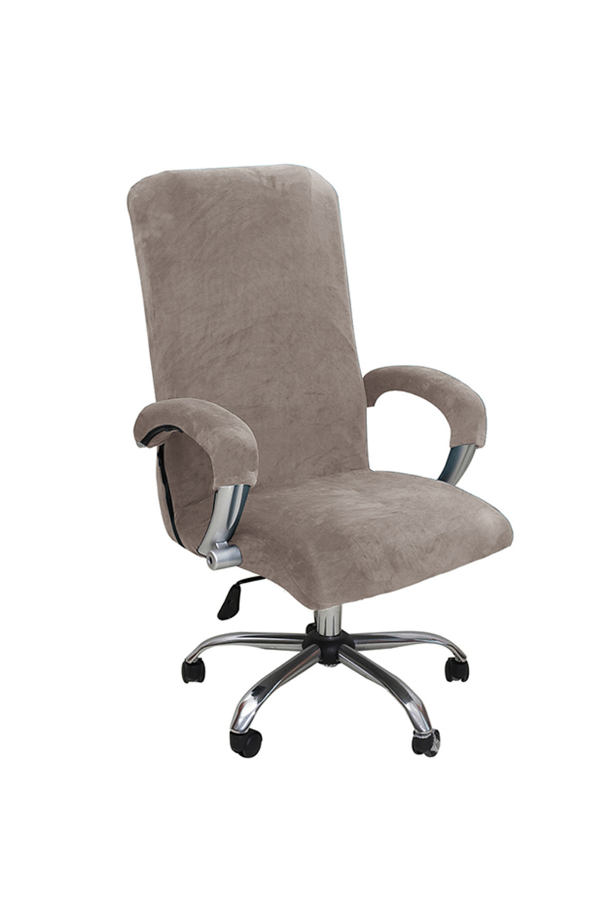 Choice-XLwith armrest cover Taupe 1Set Velvet Elastic Chair Cover Thickened Internet Cafe Cinema Armchair C 1