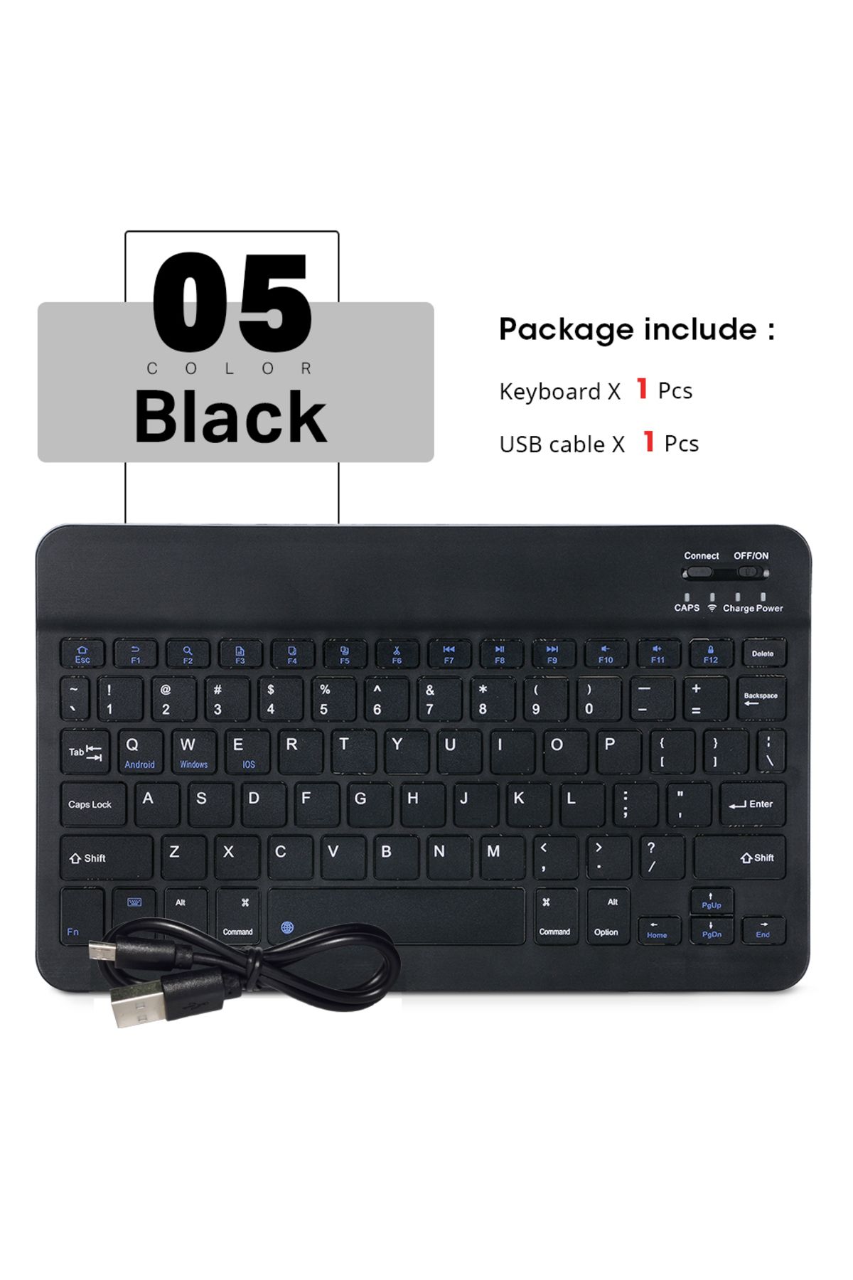Choice-Black-no Mouse Mini Wireless Keyboard Bluetooth Keyboard For Ipad Phone Tablet Portable Bluetooth Ke 1