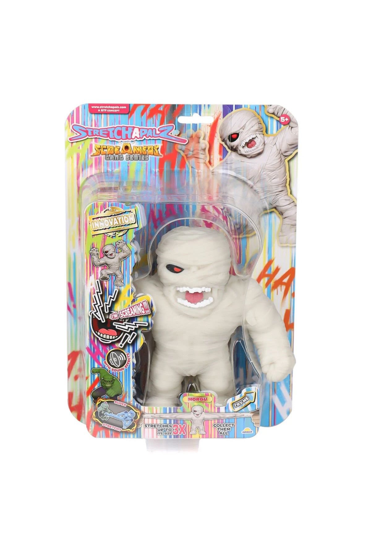 Sunman-Monster Flex Sound Stretchapalz Screamers Gang Serial Flexible Soft Stretch Character Figure @Morgu@ 1